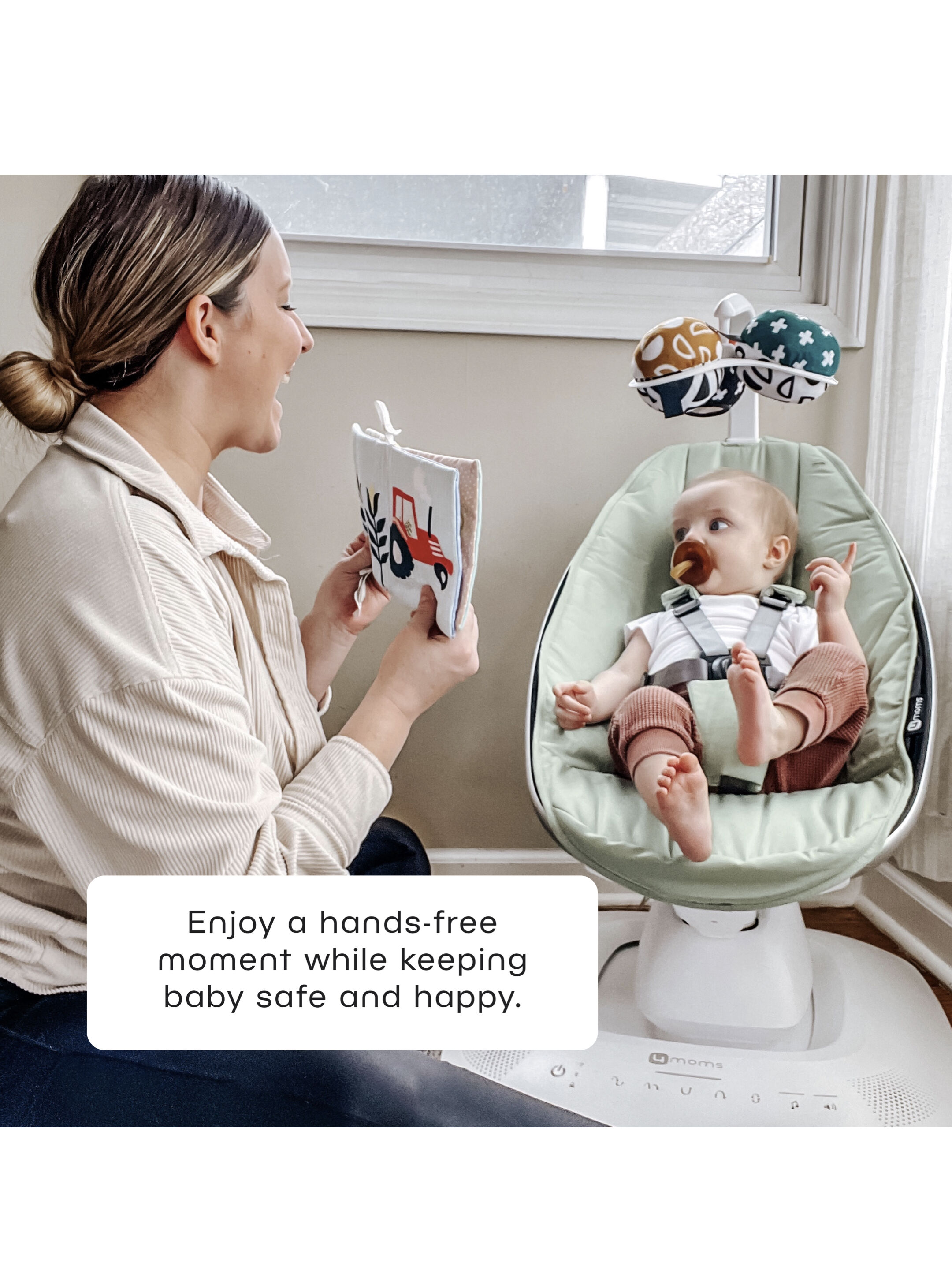 كرسي هزاز مامارو متعدد الحركات من فور ممز - أخضر فاتح image number 4