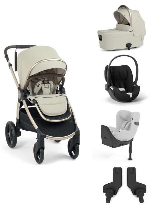 Ocarro 2 Pushchair and Carrycot Bundle with Cybex Cloud T i-Size Infant Car Seat, Adaptor, and Base (5 Pieces) – Shell Ocarro 2 Pushchair and Carrycot Bundle with Cybex Cloud T i-Size Infant Car Seat, Adaptor, and Base (5 Pieces) – Shell image number 1