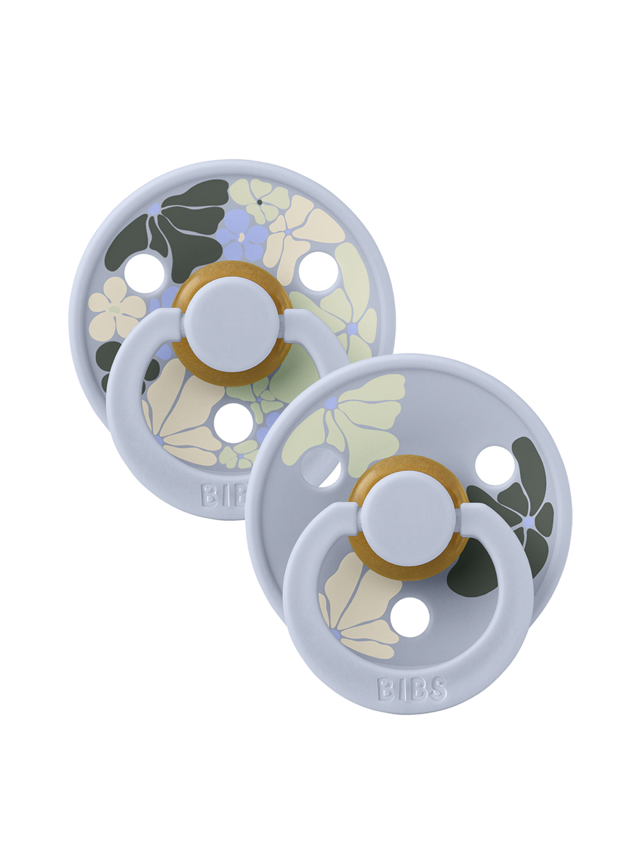 مجموعة لهايات بيبس كولور مورنينج بلوم لاتكس مقاس 2 للأطفال من 6 شهور فأكثر بلون أزرق فاتح متنوع - قطعتان image number 1