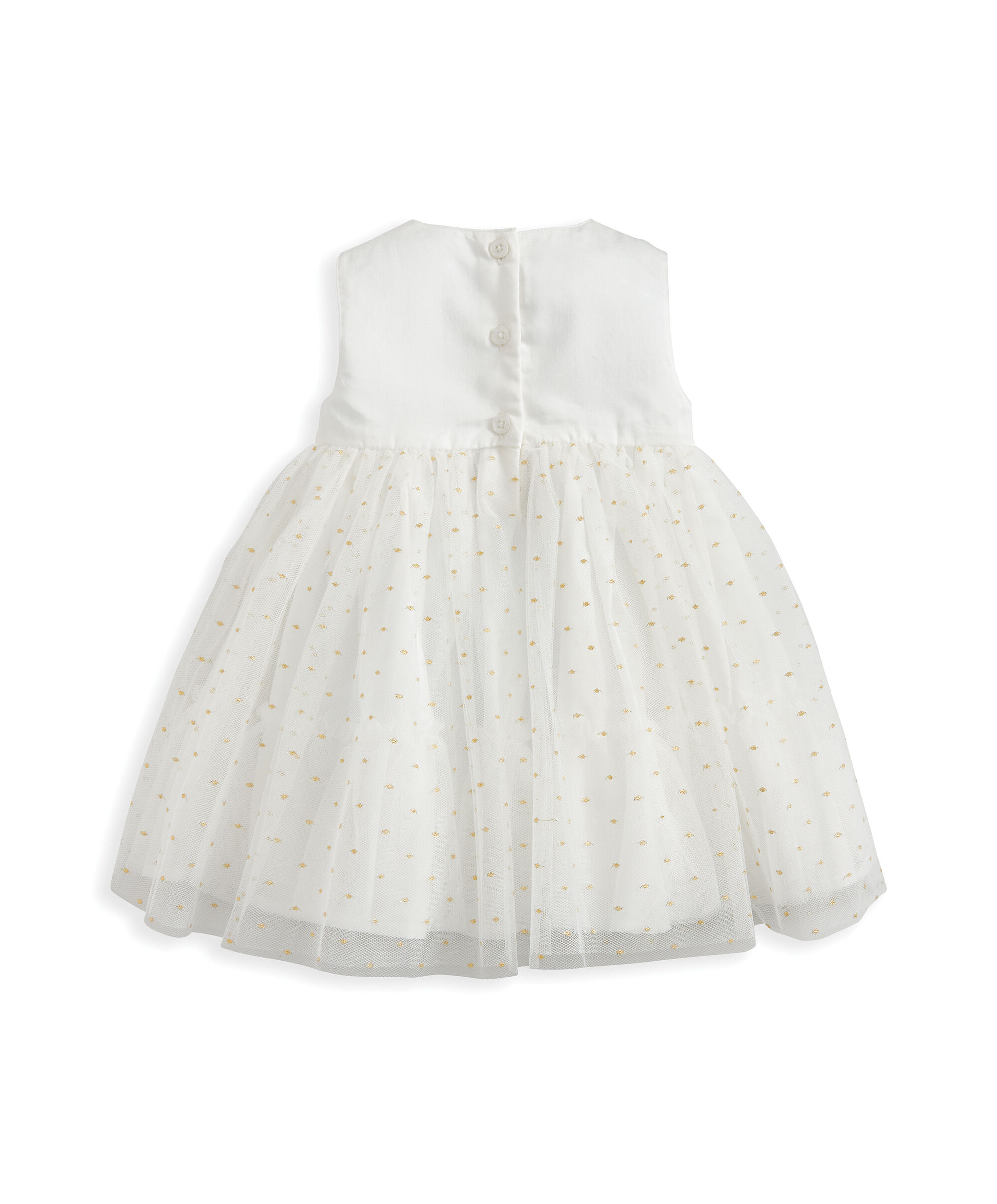 فستان مزين بزهور بارزة متناثرة image number 3