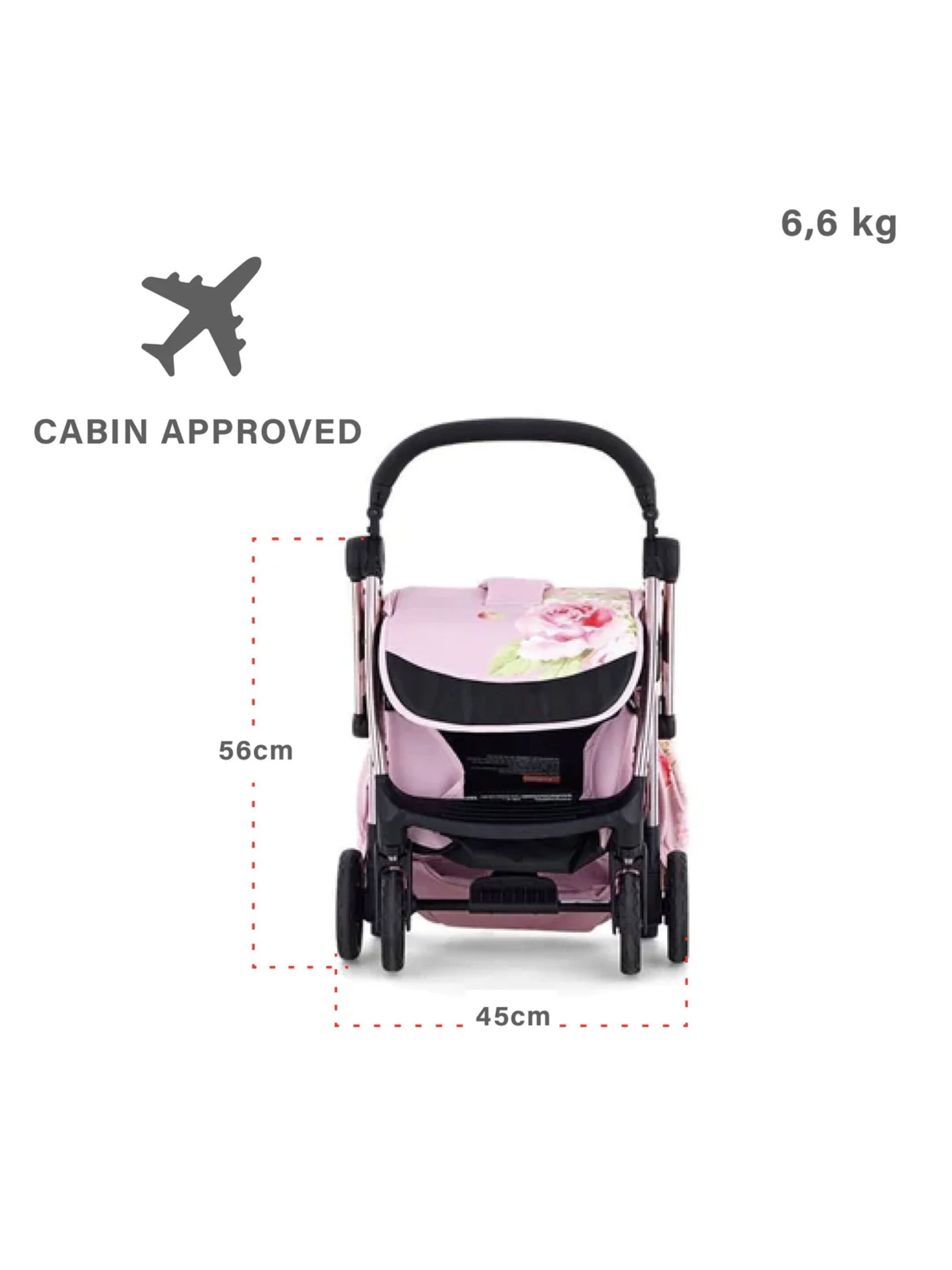 عربة أطفال ليكلير موناليزا - انتيك بينك image number 3