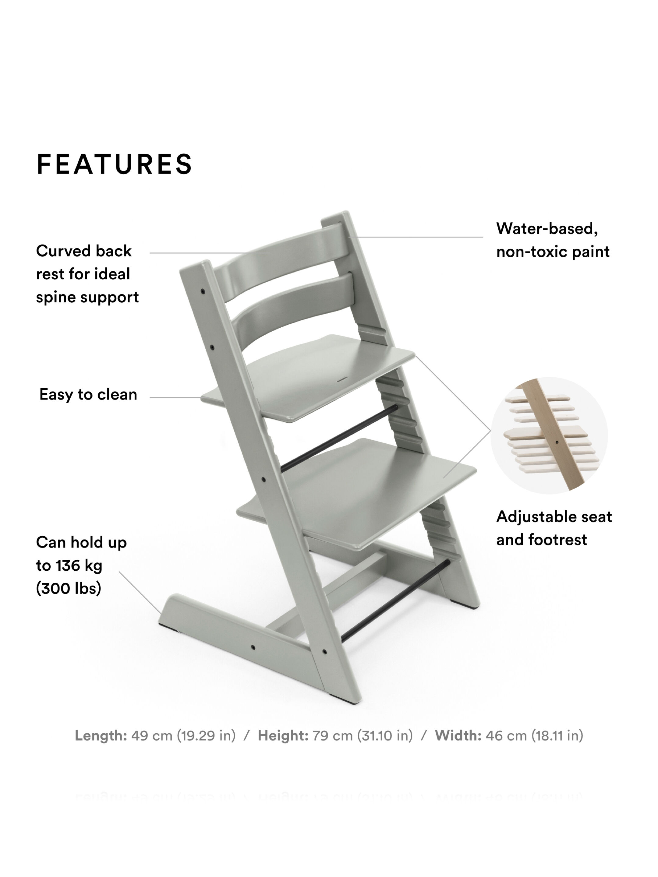 كرسي تريب تراب مع مجموعة الرضع من ستوك - أخضر image number 2