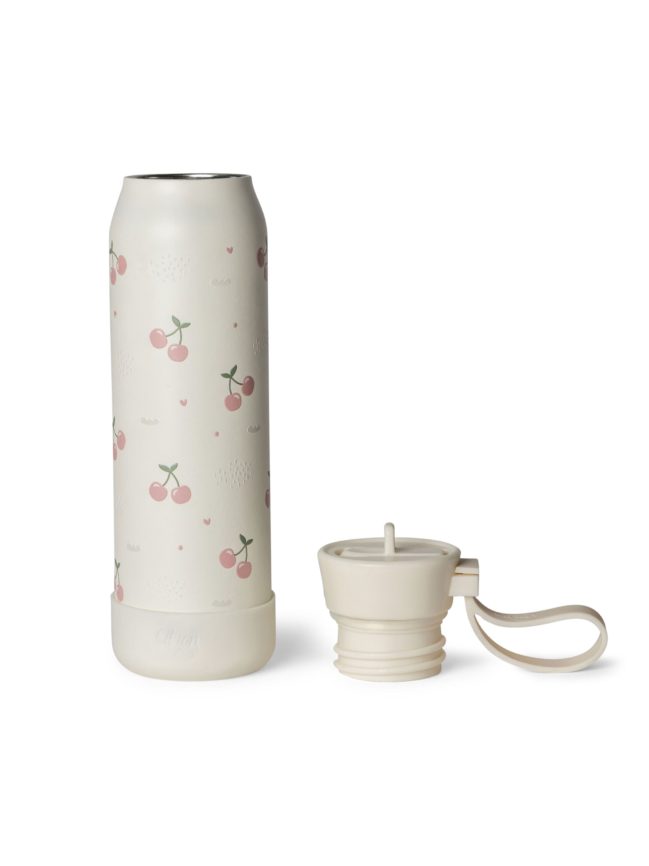 زجاجة مياه ستانلس ستيل بسعة 350 ملل - نقشة كرز image number 3