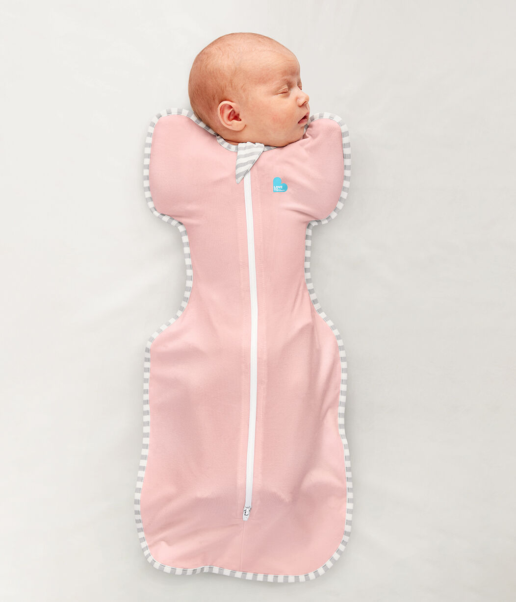 كيس نوم سوادل اب بلون وردي فاتح من لوف تو دريم - مقاس حديثي الولادة image number 2