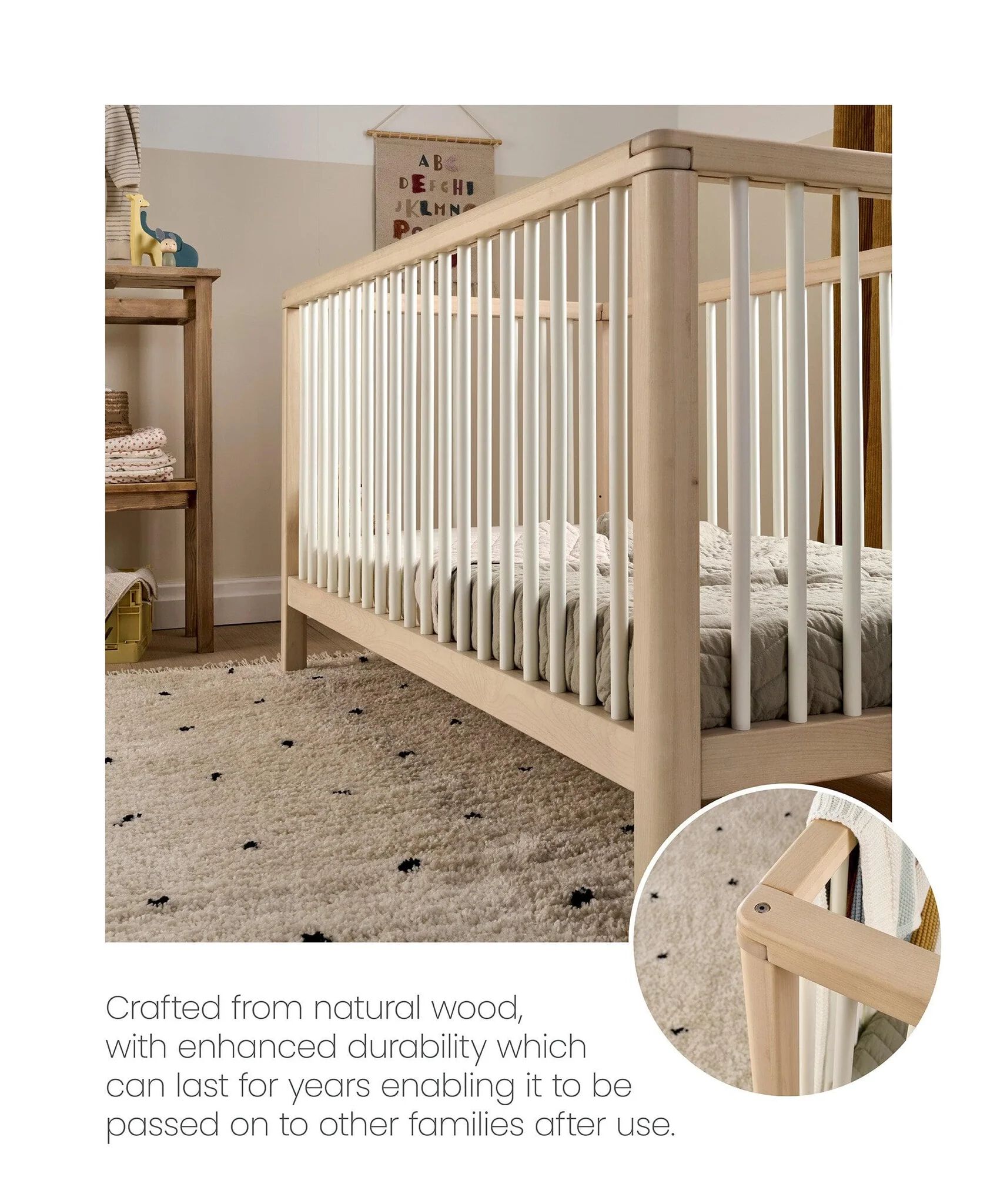 مهد سولو صغير - أبيض image number 5