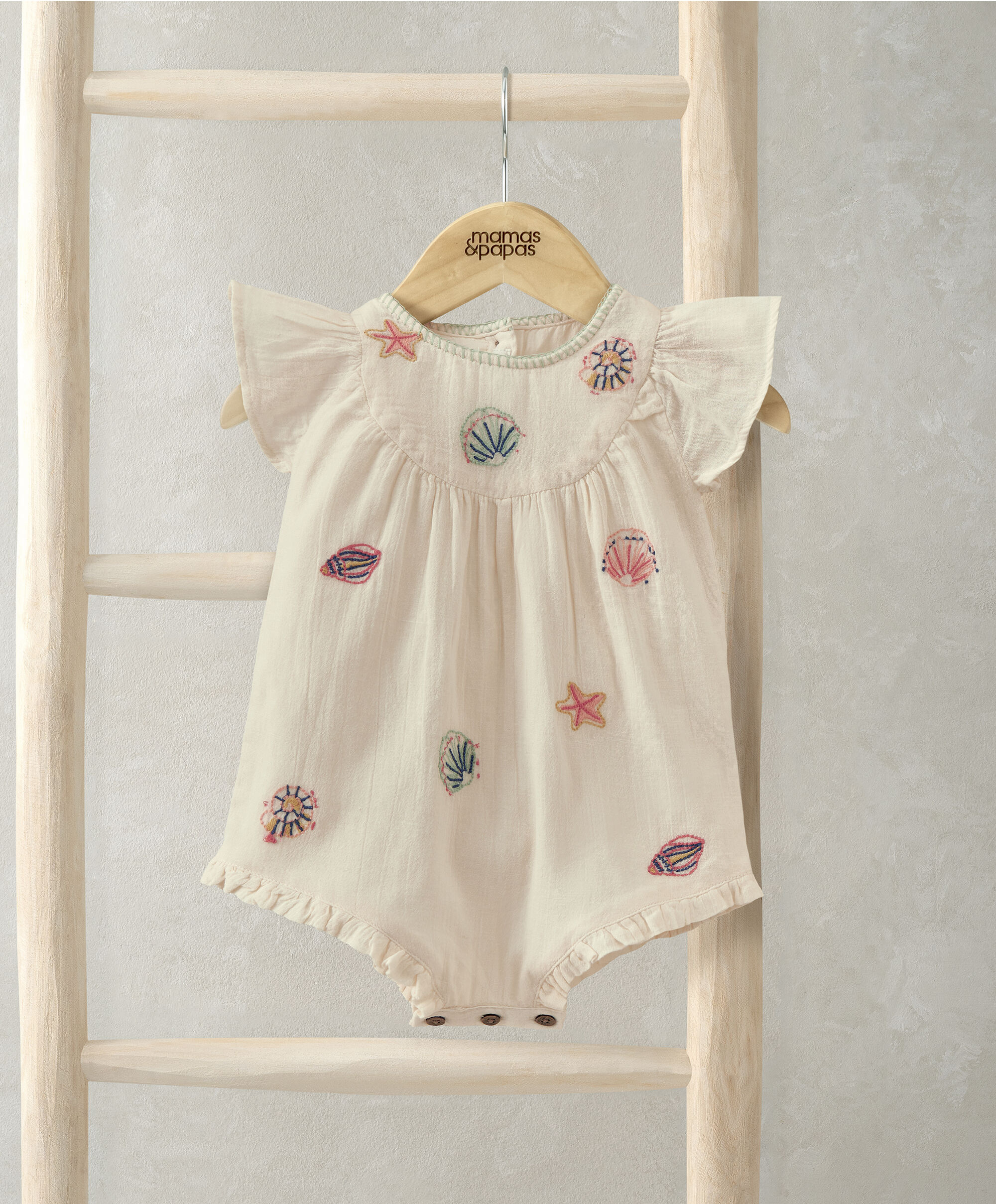 رومبر مطرز باللون الوردي image number 1