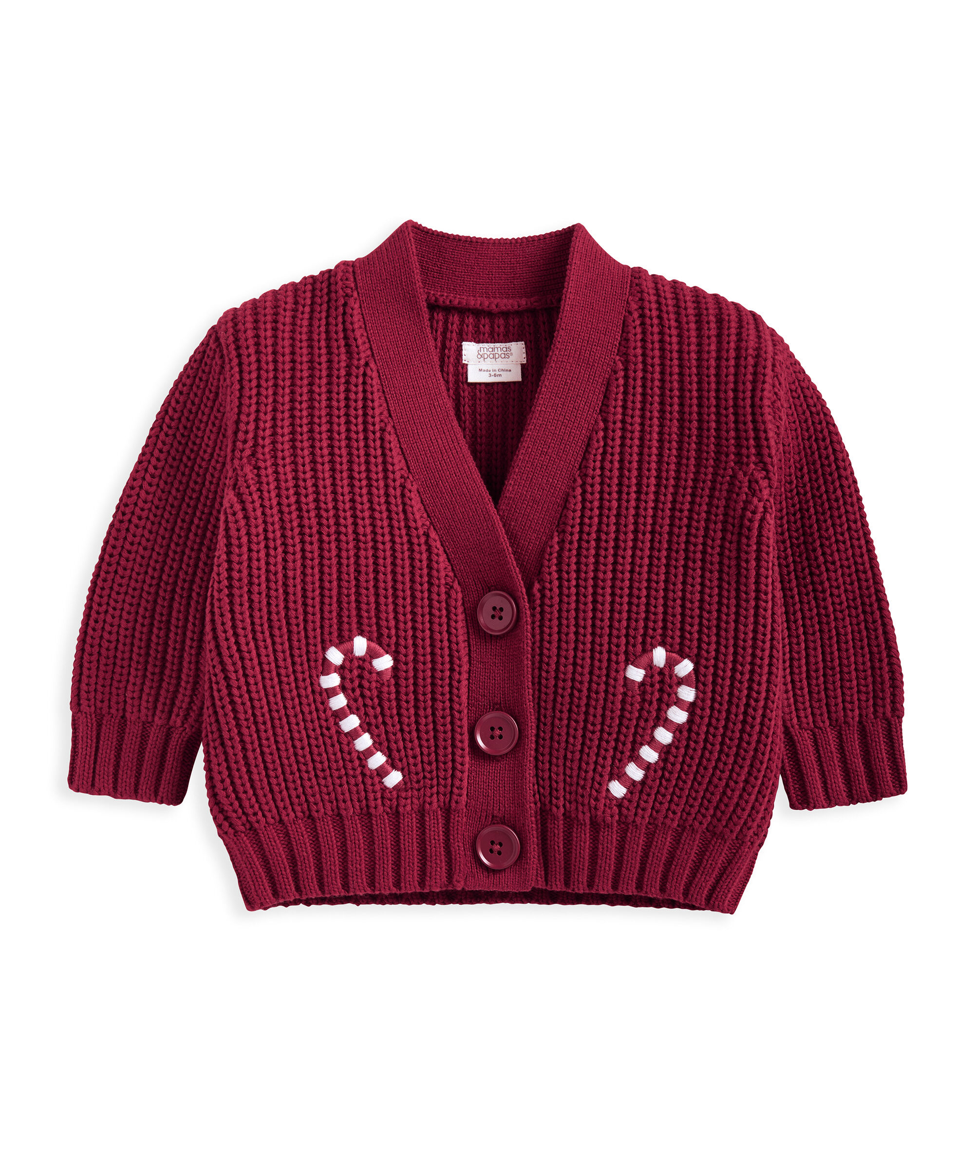 طقم منسوج بلون أحمر، 2 قطع image number 5