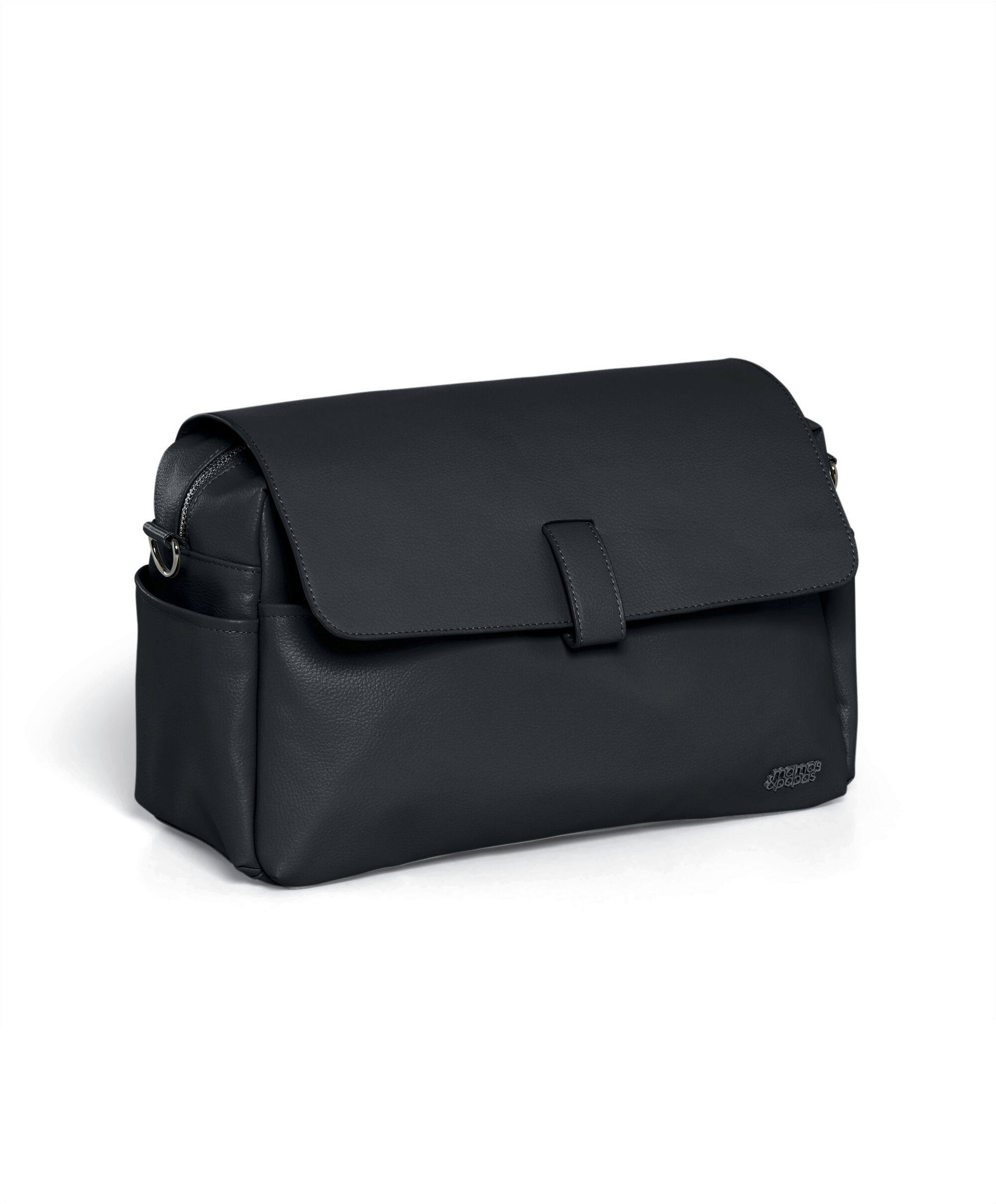 منظم لعربة الأطفال من جلد صديق للبيئة - أسود image number 1