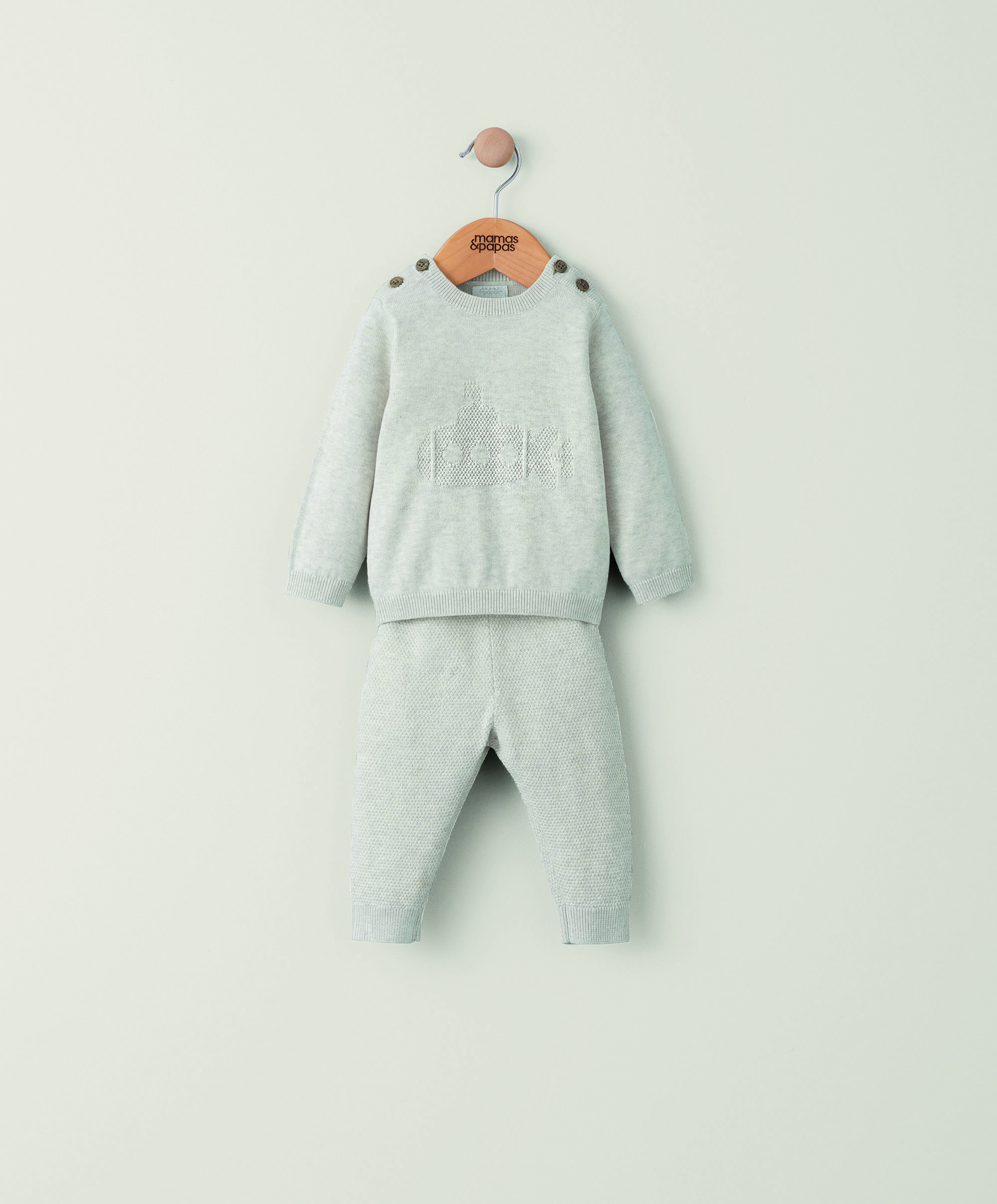 طقم منسوج بنقشة - قطعتان