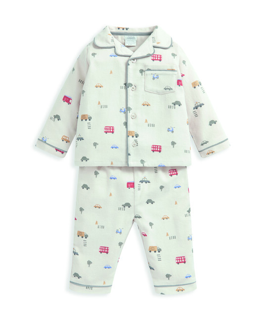 بيجاما منسوجة بنقشة وسائل مواصلات بيجاما منسوجة بنقشة وسائل مواصلات image number 2