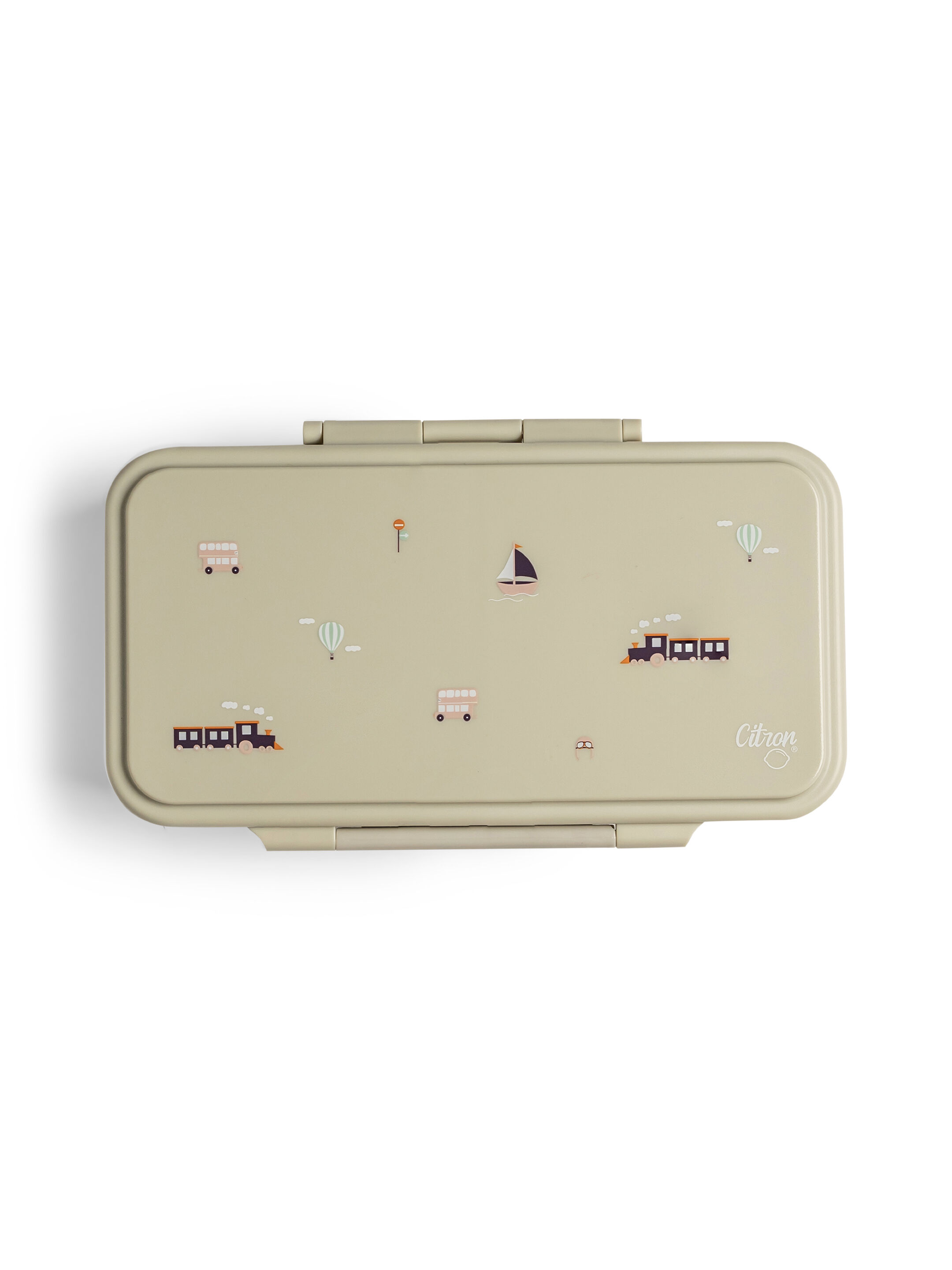 صندوق غداء مستطيل بنقشة مركبات من سيترون