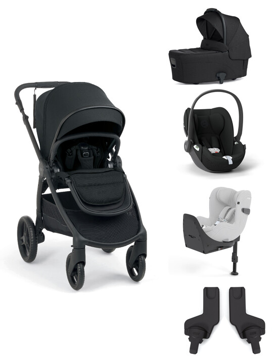 Ocarro 2 Pushchair and Carrycot Bundle with Cybex Cloud T i-Size Infant Car Seat, Adaptor, and Base (5 Pieces) – Eclipse Ocarro 2 Pushchair and Carrycot Bundle with Cybex Cloud T i-Size Infant Car Seat, Adaptor, and Base (5 Pieces) – Eclipse image number 1