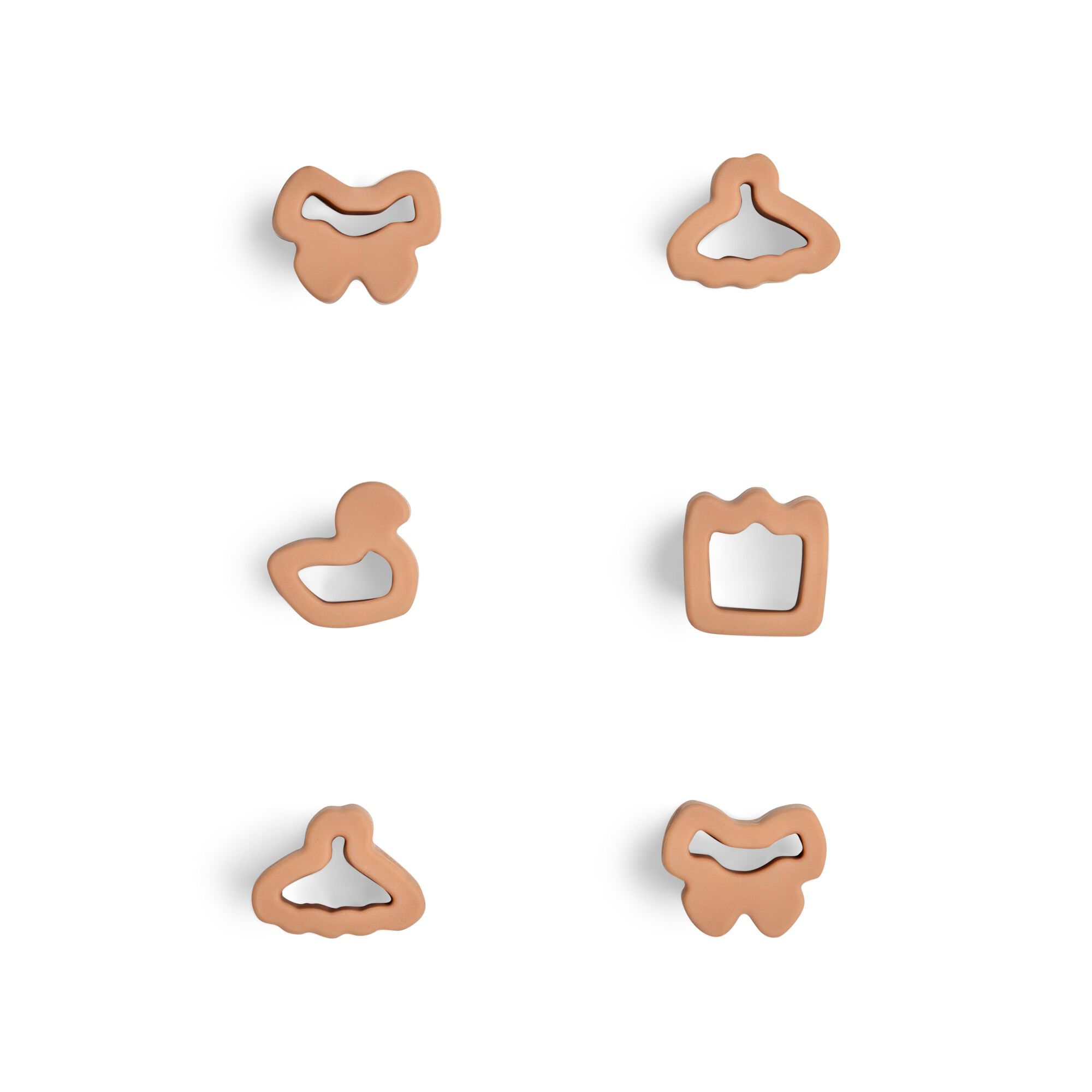 مجموعة قاطعات فاكهة بتصميم راقصة باليه - 6 قطع