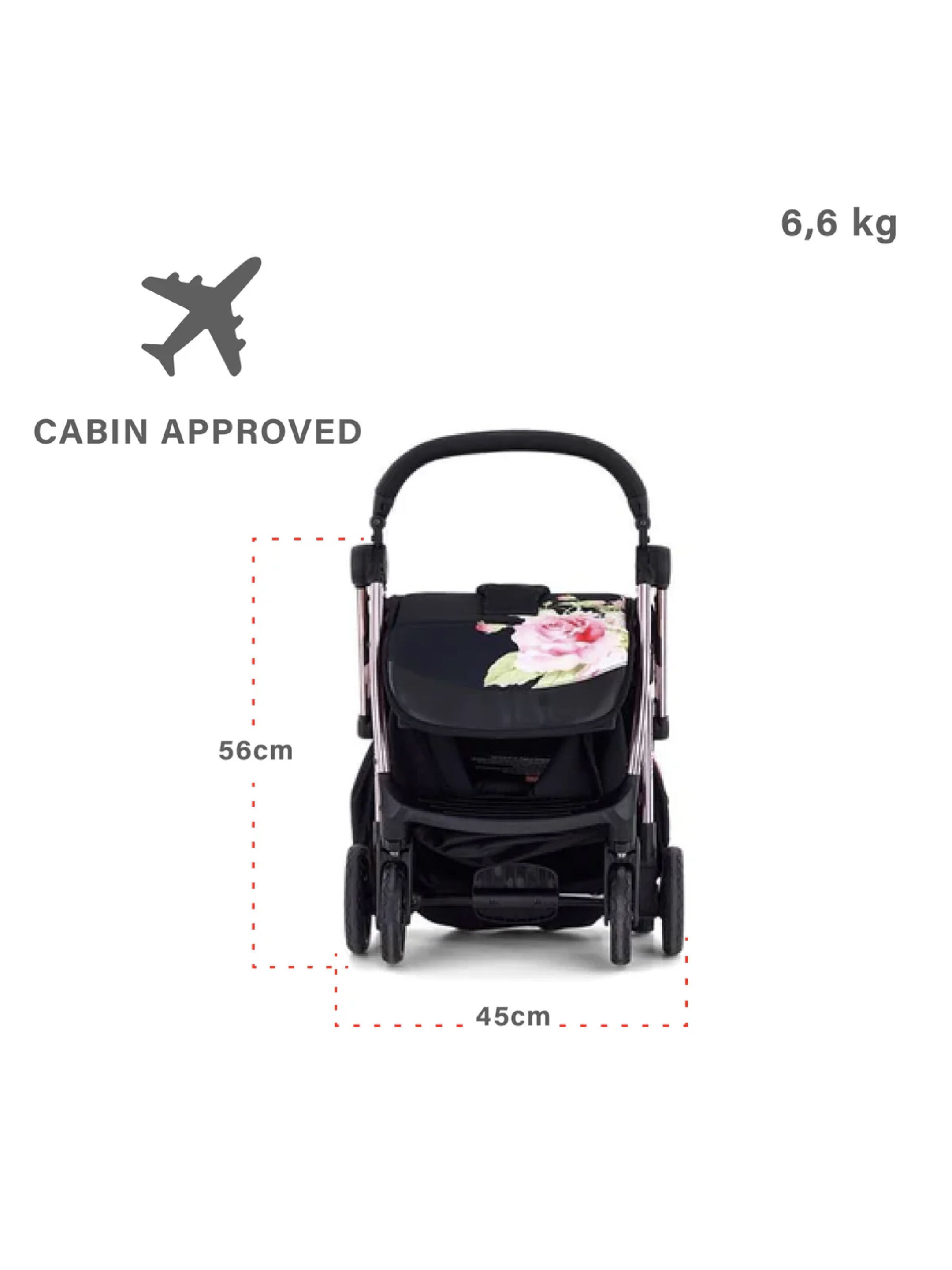 Leclerc Monnalisa Stroller - Black  image number 3
