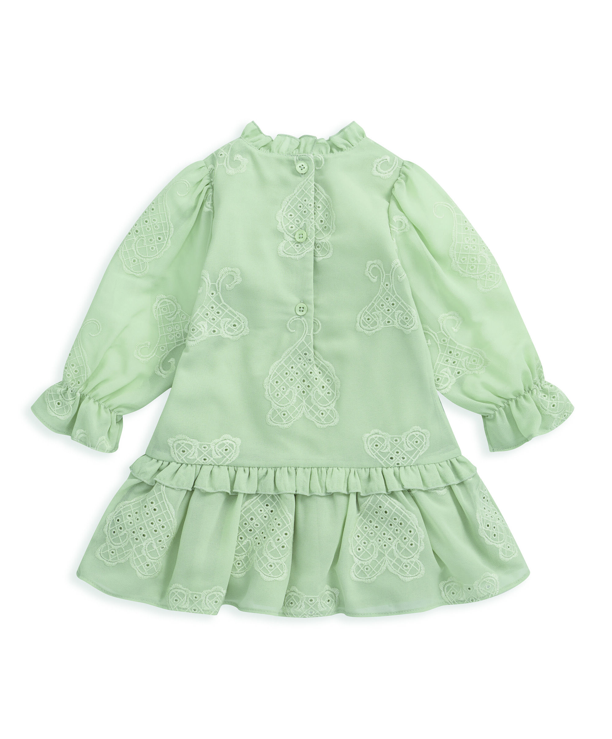 فستان مطرز بخصر منخفض image number 3