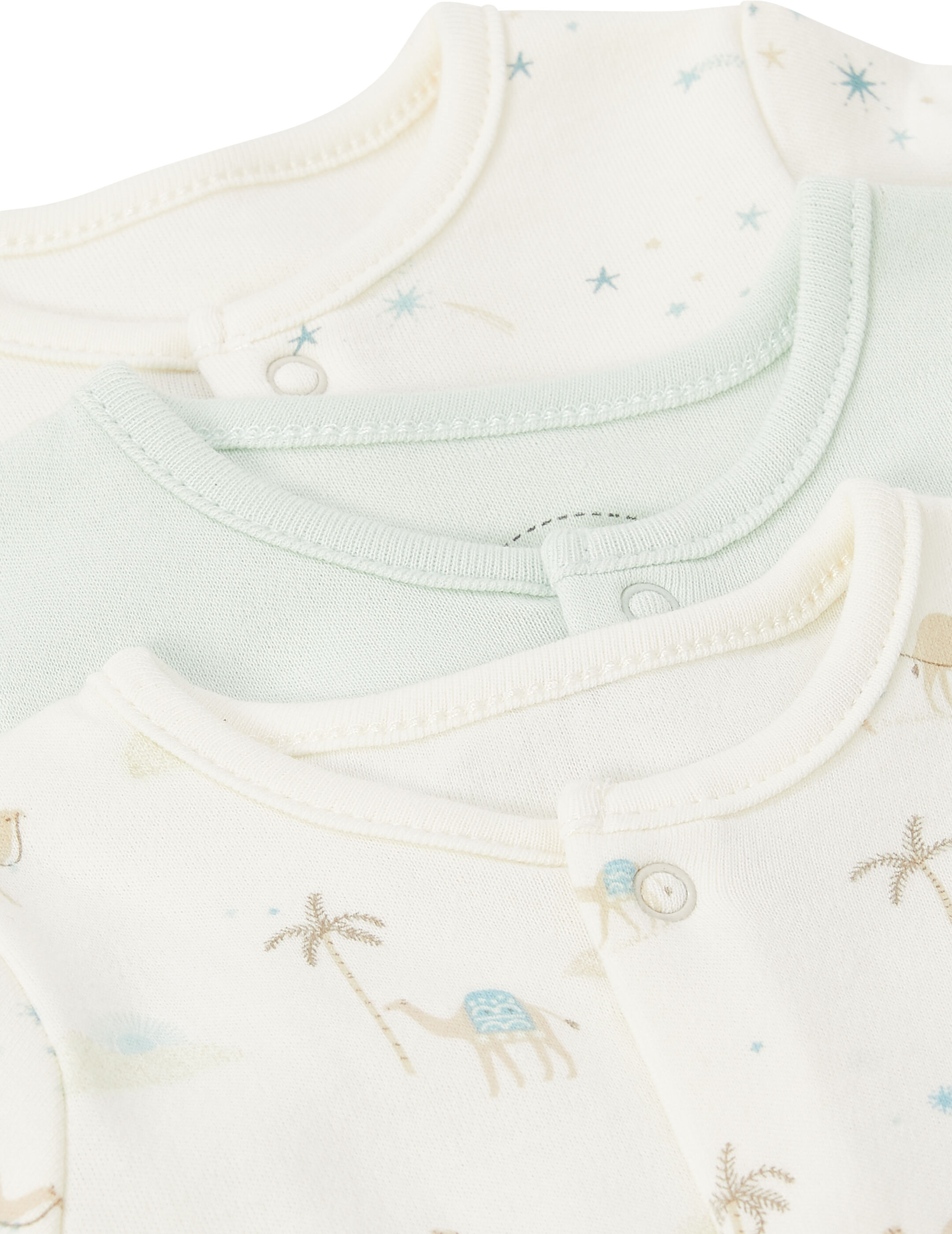 طقم بيجاما قطعة واحدة بنقشة صحراء - 3 قطع image number 2