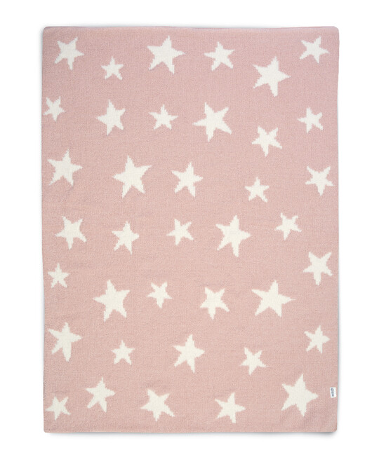 BLKT CHENILLE SML - PINK STAR image number 3