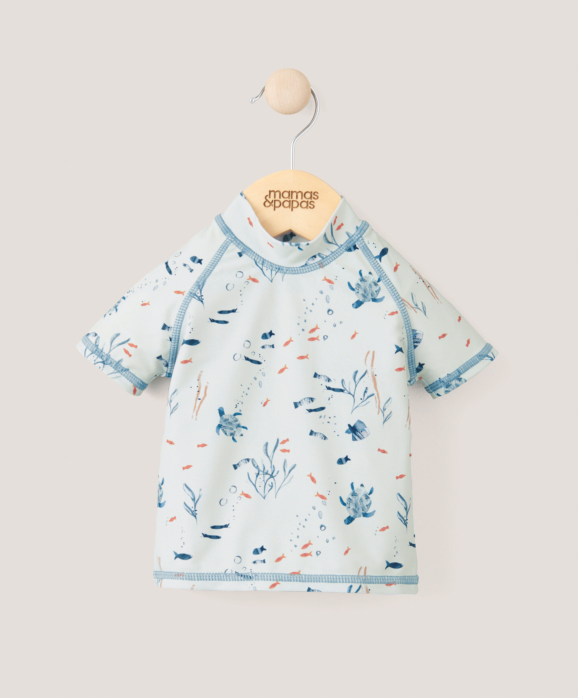 بلوزة سباحة بأكمام طويلة - أزرق