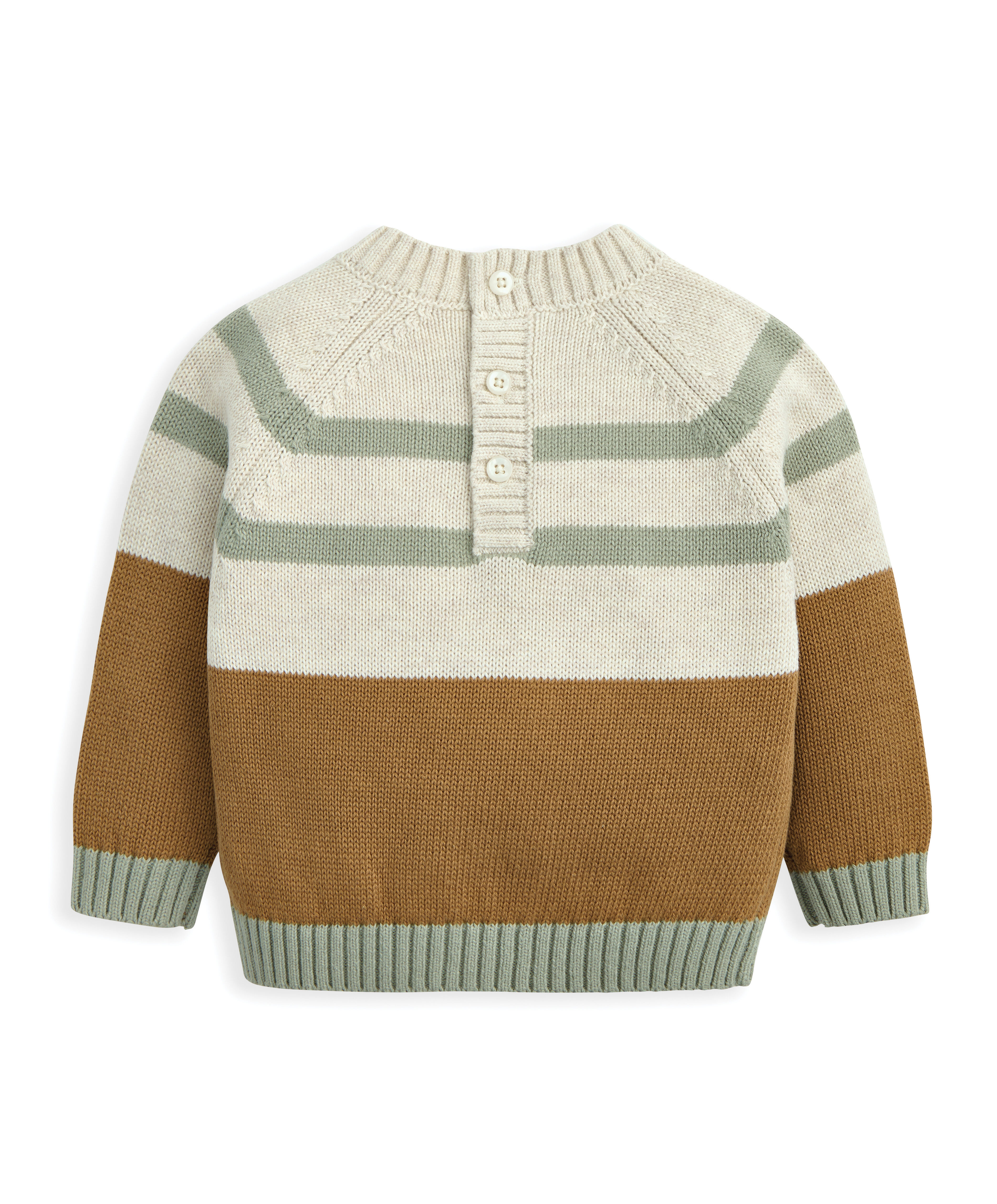 كنزة منسوجة بنقشة موظ image number 3