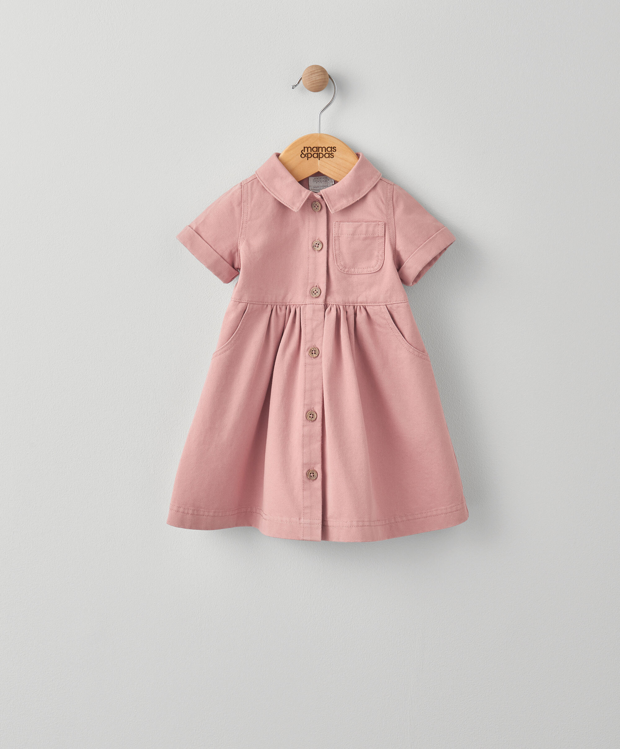 فستان بنمط قميص image number 1