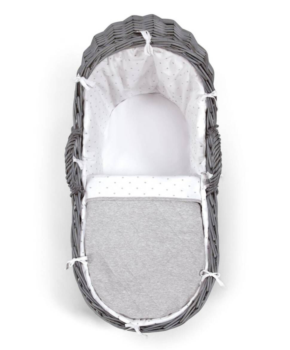 سلة موسى بيضاء بنجوم image number 1