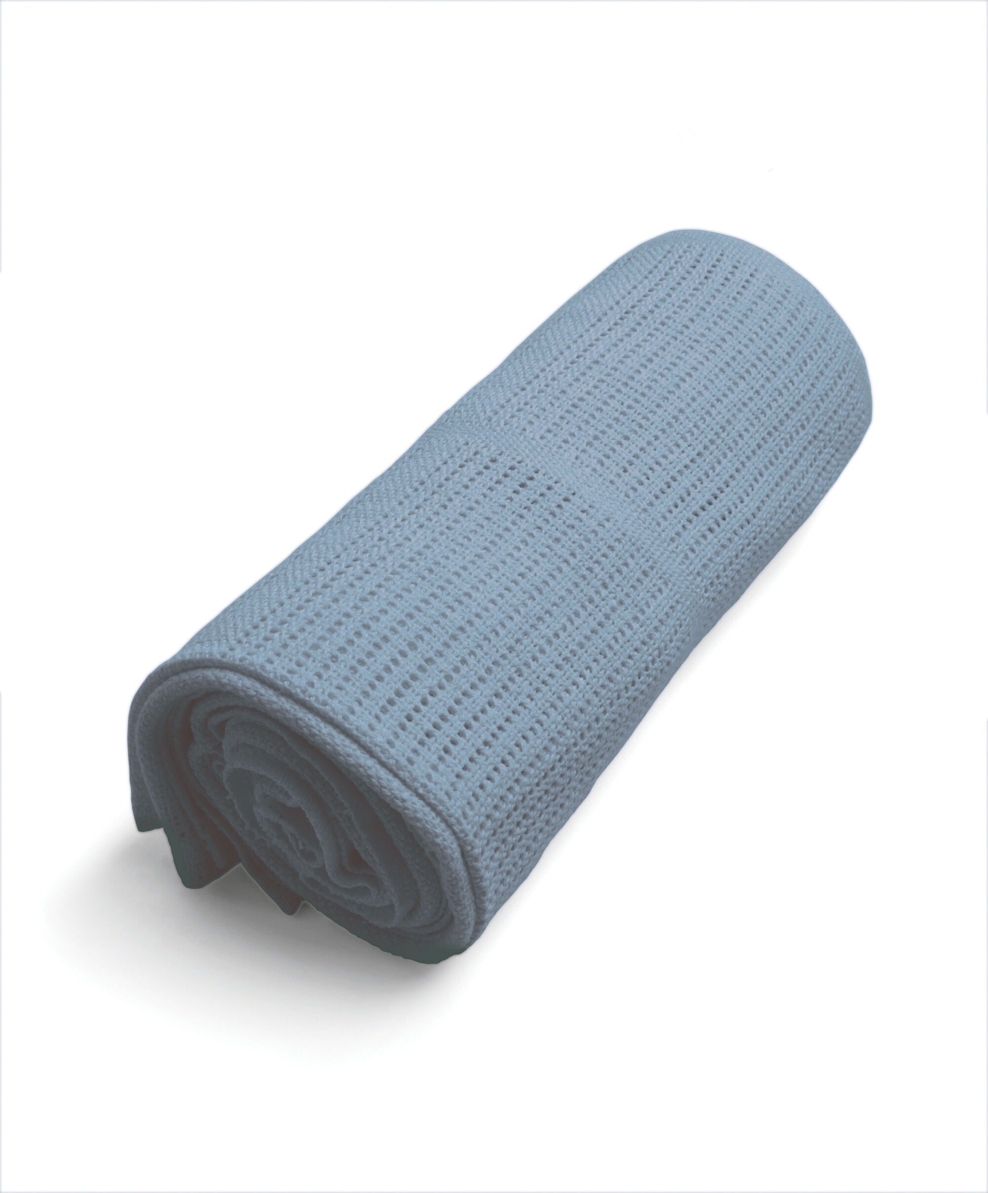 بطانية قطن منسوجة كبيرة - أزرق بترولي image number 4