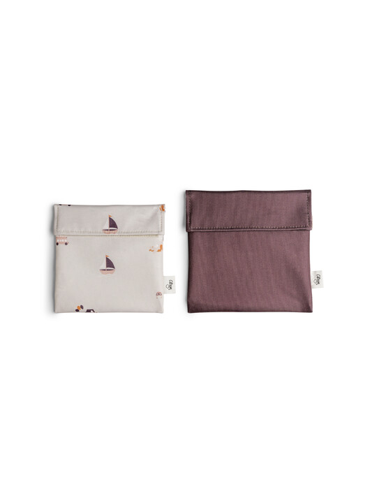 مجموعة أكياس سندويتشات قابلة لإعادة الاستخدام بنقشة مركبات من سيترون - قطعتان مجموعة أكياس سندويتشات قابلة لإعادة الاستخدام بنقشة مركبات من سيترون - قطعتان image number 2