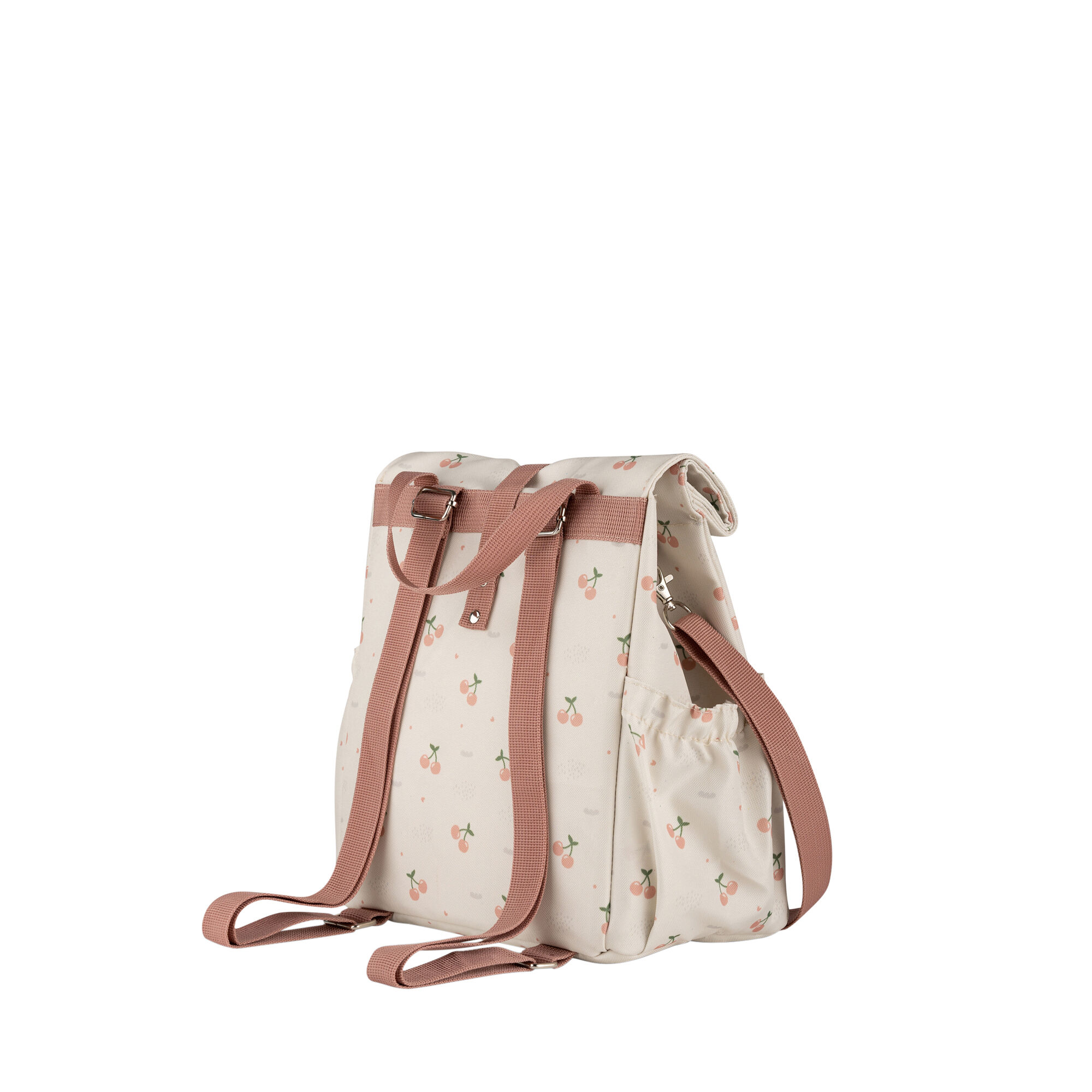 حقيبة غداء عازلة للحرارة بتصميم ملفوف من سيترون - نقشة كرز image number 4