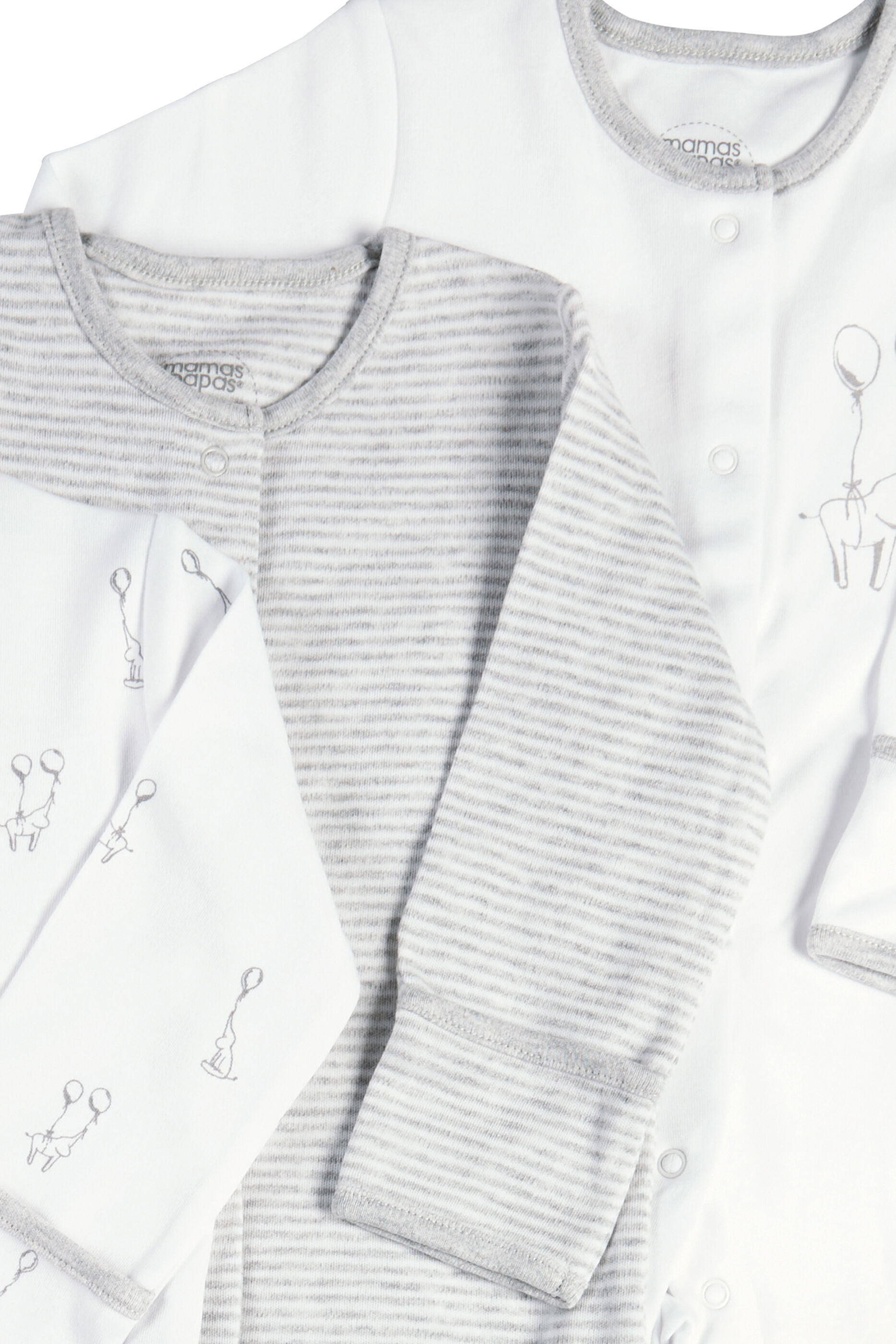 طقم بيجاما قطعة واحدة بنقشة فيل - 3 قطع image number 2