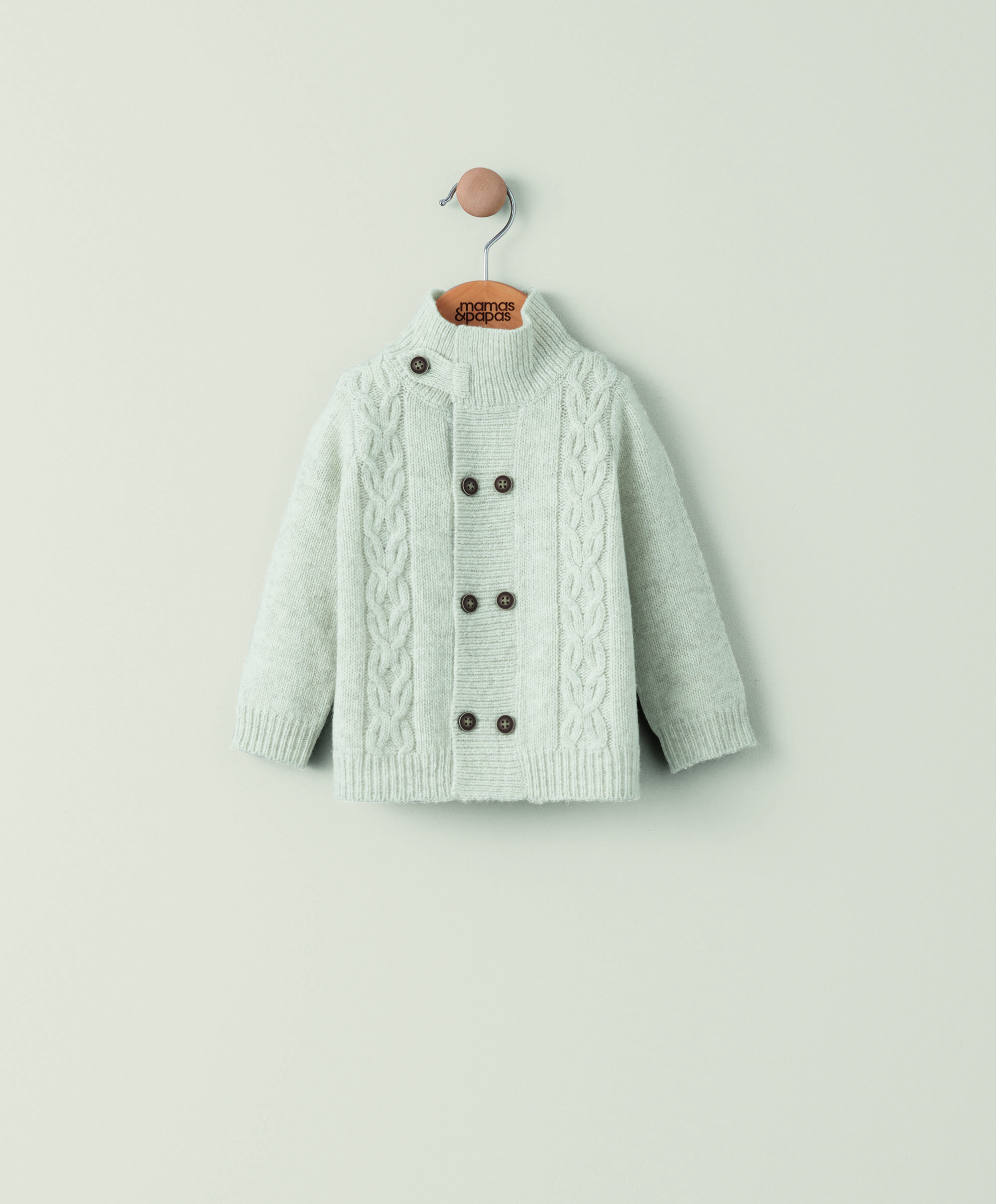 كارديغان منسوج بغرزة ضفيرة image number 1