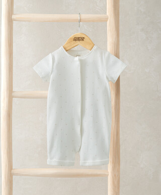 رومبر قصير بسحّاب ونقشة نقاط رومبر قصير بسحّاب ونقشة نقاط