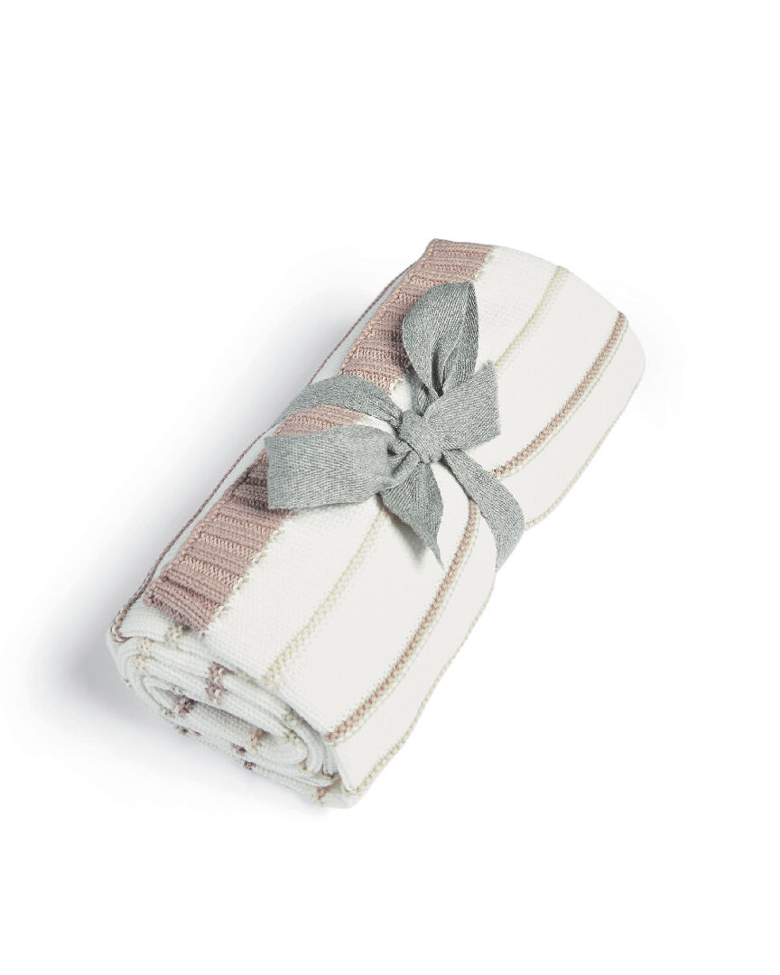 بطانية منسوجة - خطوط وردية image number 4