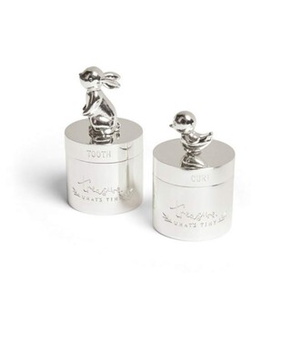 هدية أول سن وأول خصلة شعر من مجموعة فور ايفر تريجرد - فضي هدية أول سن وأول خصلة شعر من مجموعة فور ايفر تريجرد - فضي