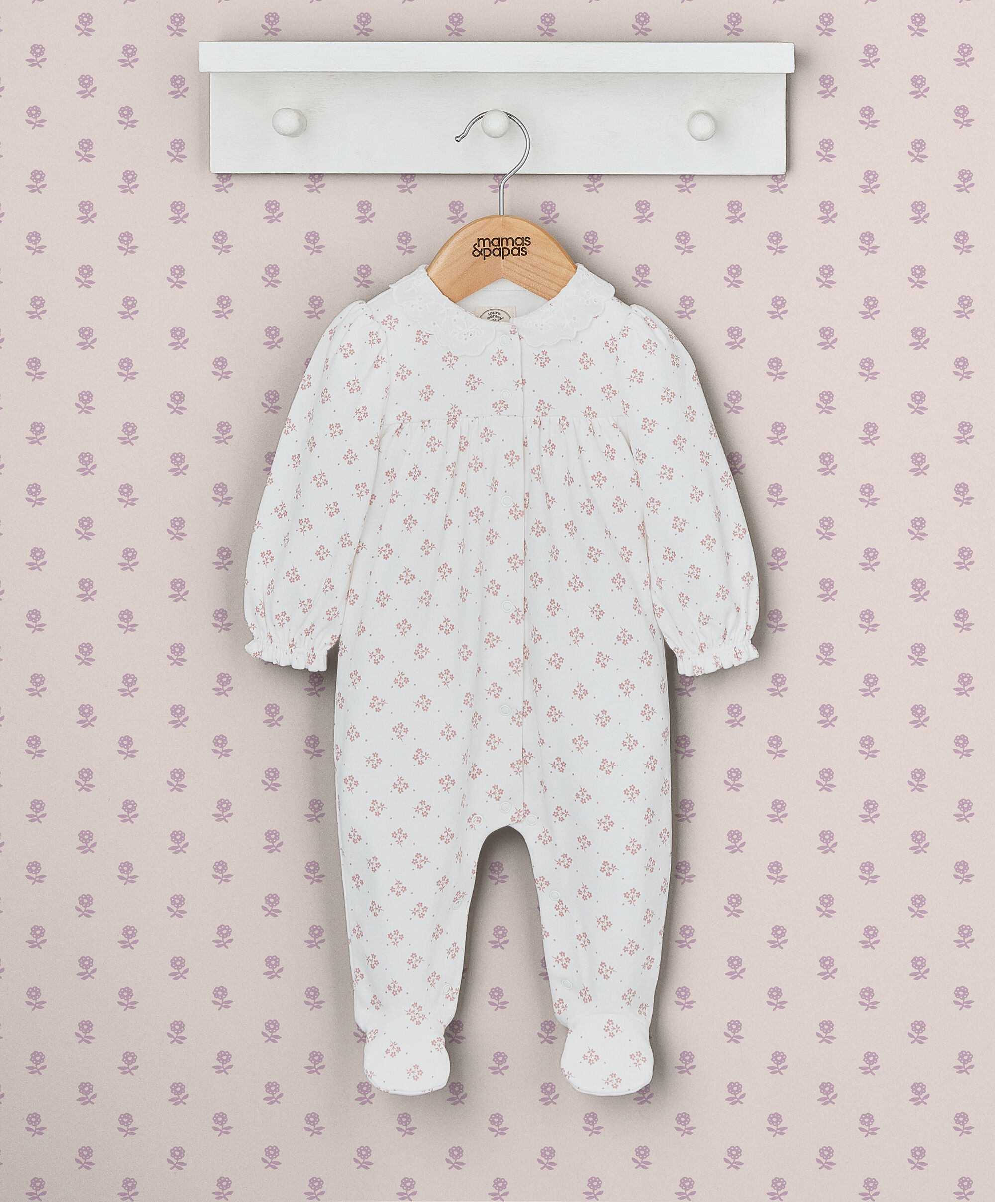 لباس الكل في واحد بياقة بتطريز إنجليزي image number 1