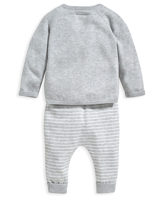 طقم بلوزة بعبارة Hello Worldوبنطال منسوج - قطعتان طقم بلوزة بعبارة Hello Worldوبنطال منسوج - قطعتان image number 2