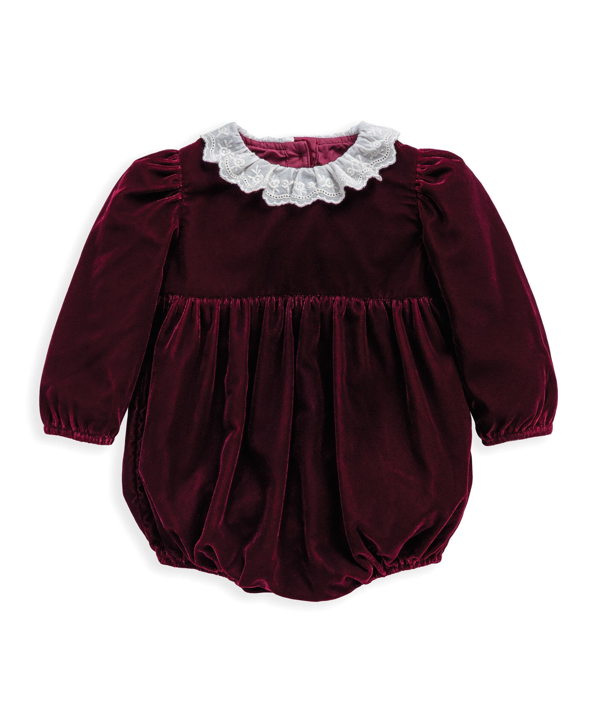 أفرول برغندي مخمل image number 2