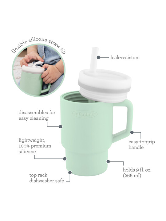 Infantino My 1st Tumbler - Cool Mint (6m+, 266 ml) Infantino My 1st Tumbler - Cool Mint (6m+, 266 ml) image number 2