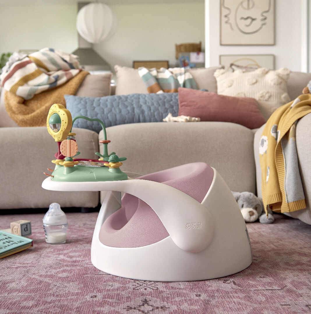 كرسي أطفال بيبي سناغ بصينية ألعاب - بلوسوم image number 4