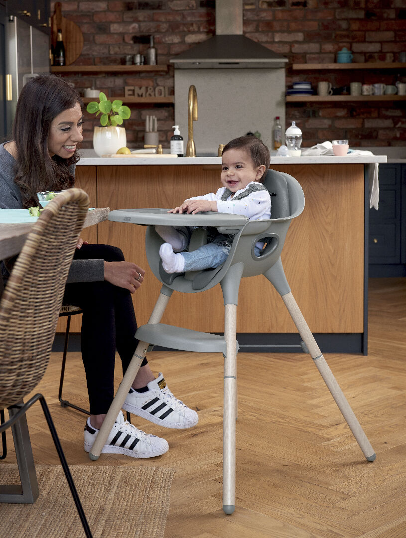 كرسي جوس مرتفع - رمادي image number 5