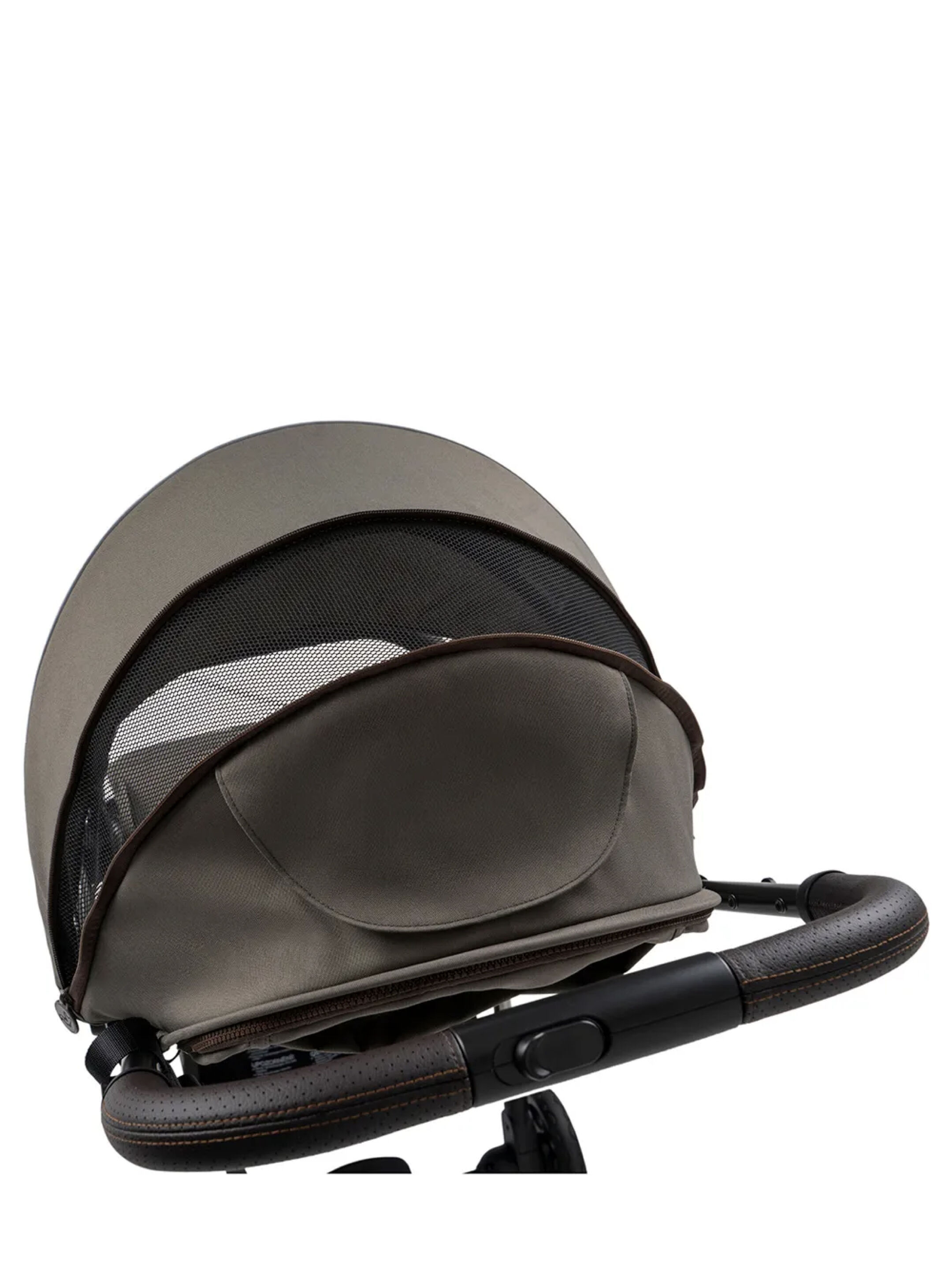 عربة أطفال انفلونسر اير بحاجز واقٍ من الصدمات ومظلة واقية من الشمس ومسند قدم من لوكلير - أخضر زيتوني image number 4