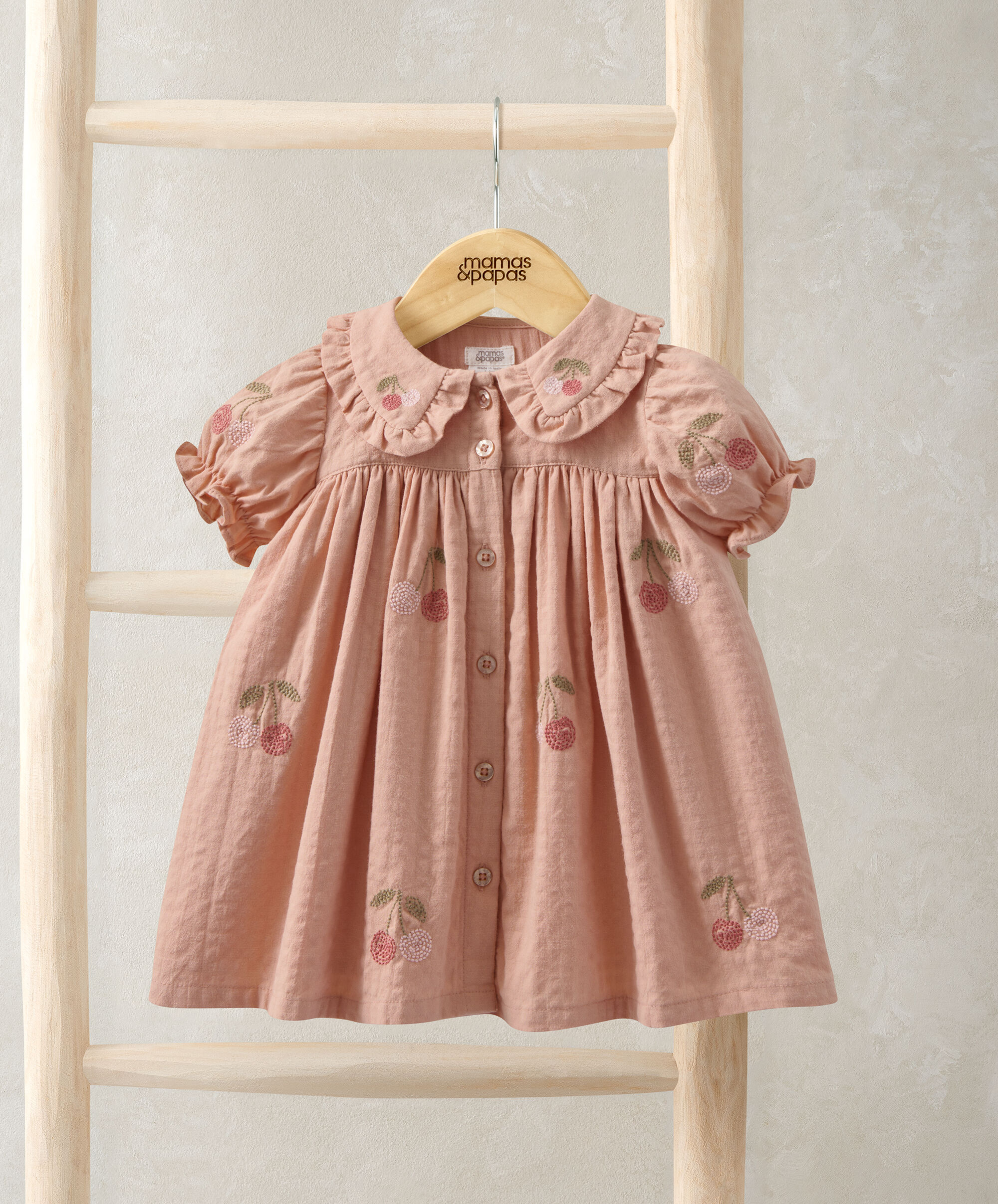 Embroidered Cherry Dress image number 1