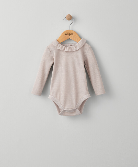 لباس قطعة واحدة لامع بكشكش لباس قطعة واحدة لامع بكشكش image number 5