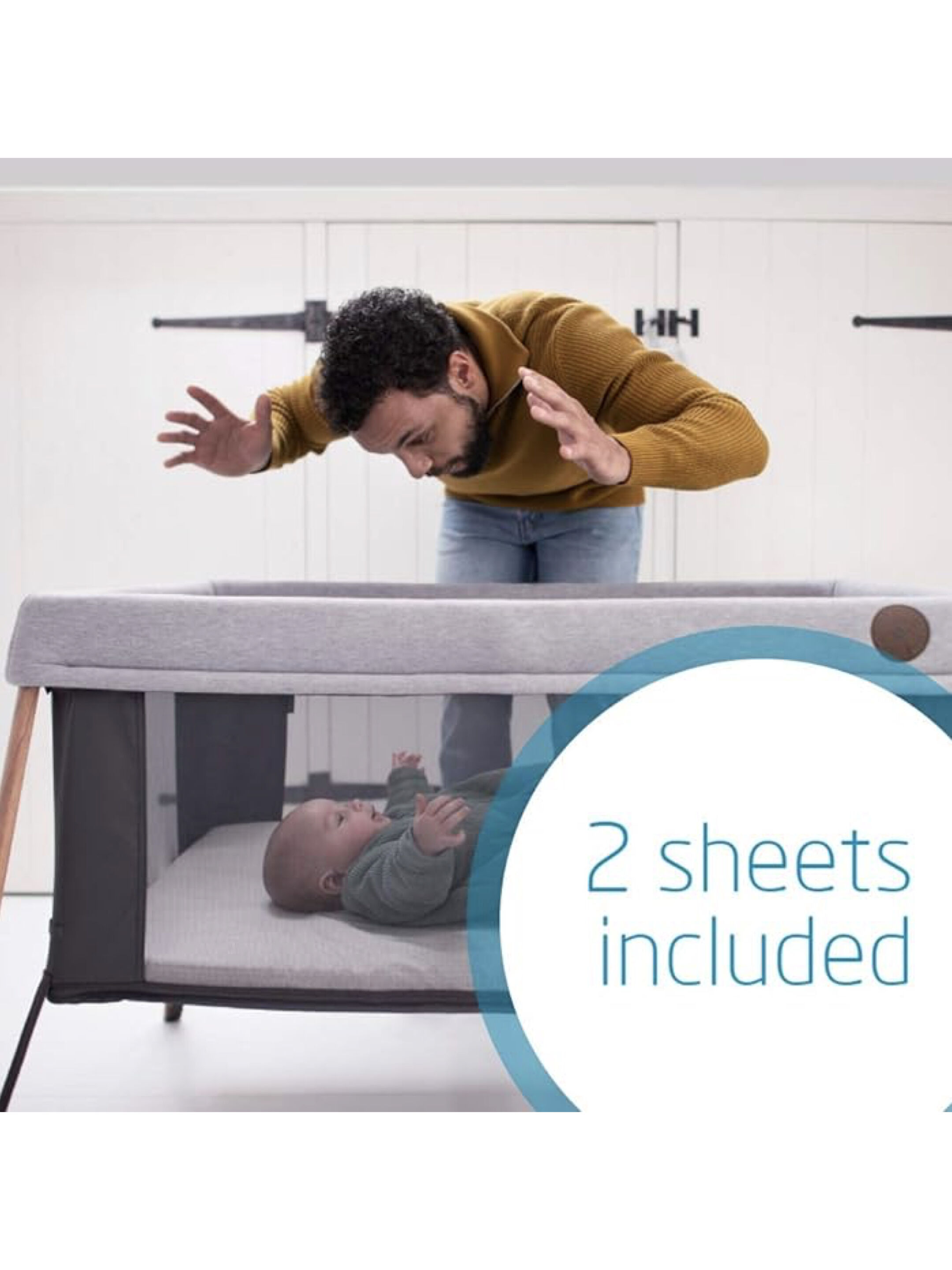 طقم شرشف لمهد أيريس المحمول من ماكسي كوزي - قطعتان image number 5