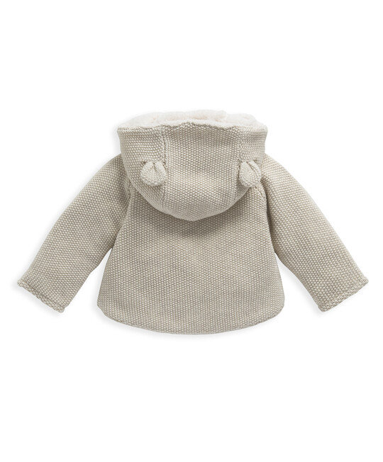 SAND KNITTED CARDIGAN NB:BEIGE:0-3 image number 2