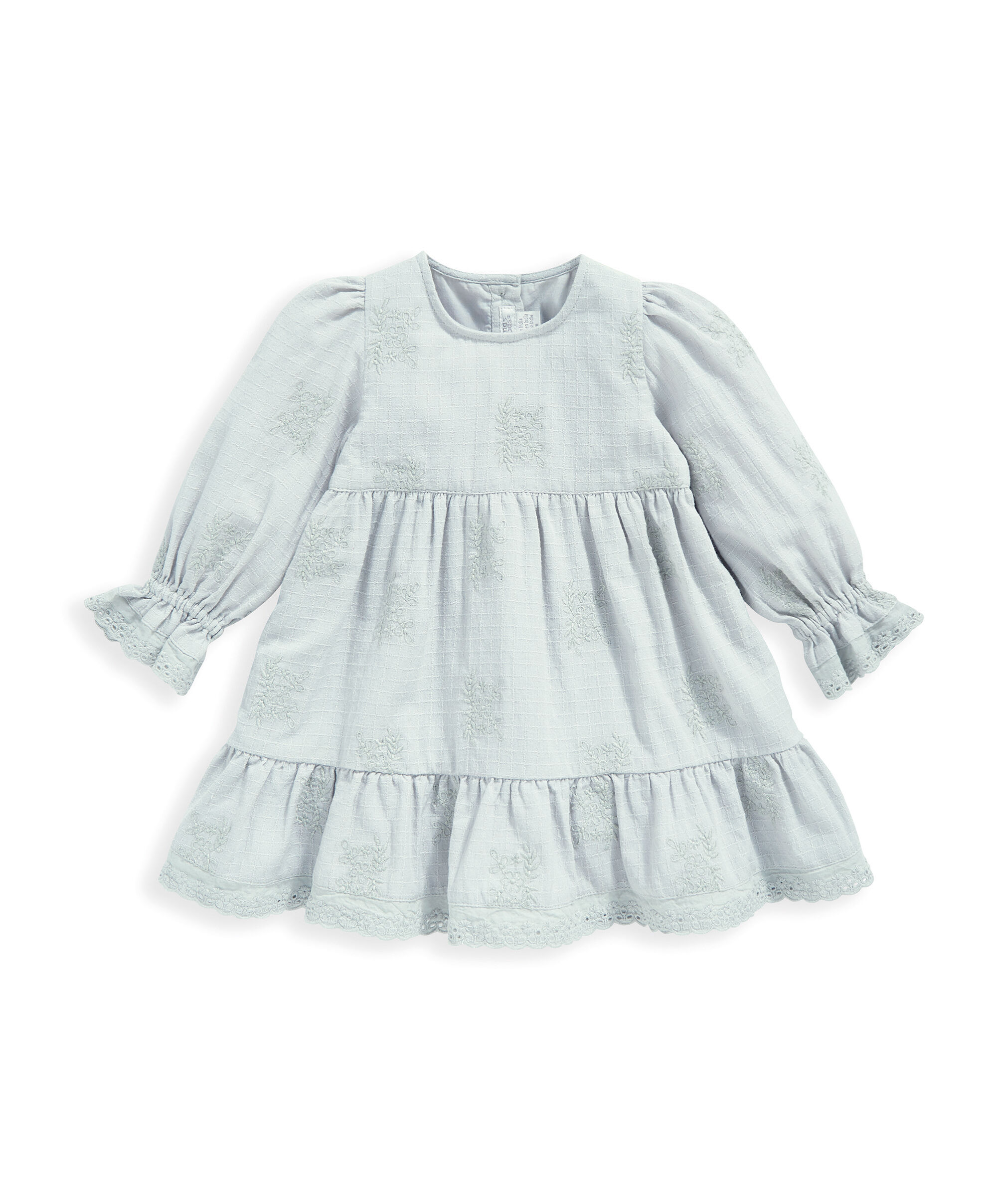 فستان مطرز بأكمام طويلة - أخضر image number 2