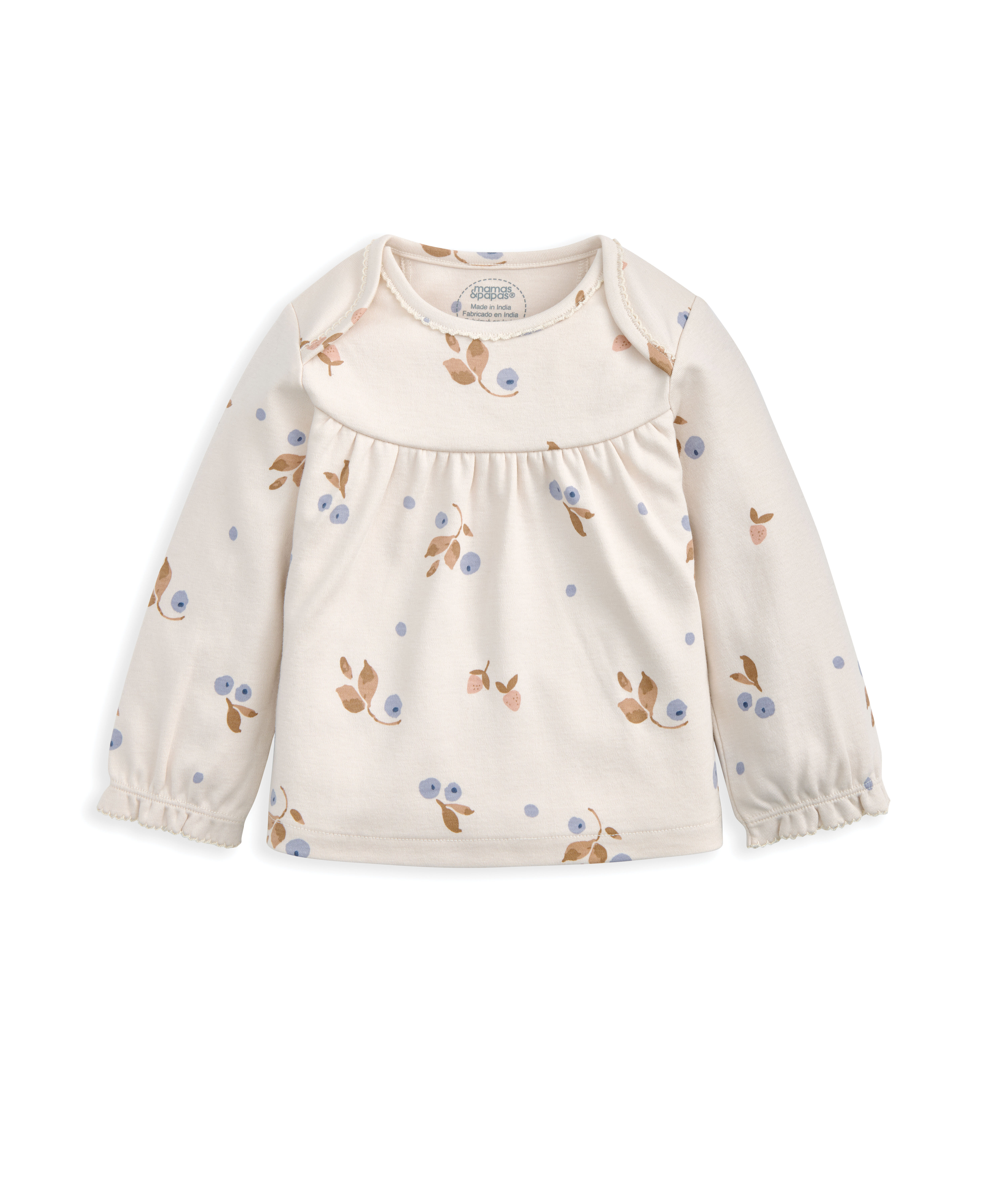 طقم بيجاما بنقشة توت - 2 قطع image number 3