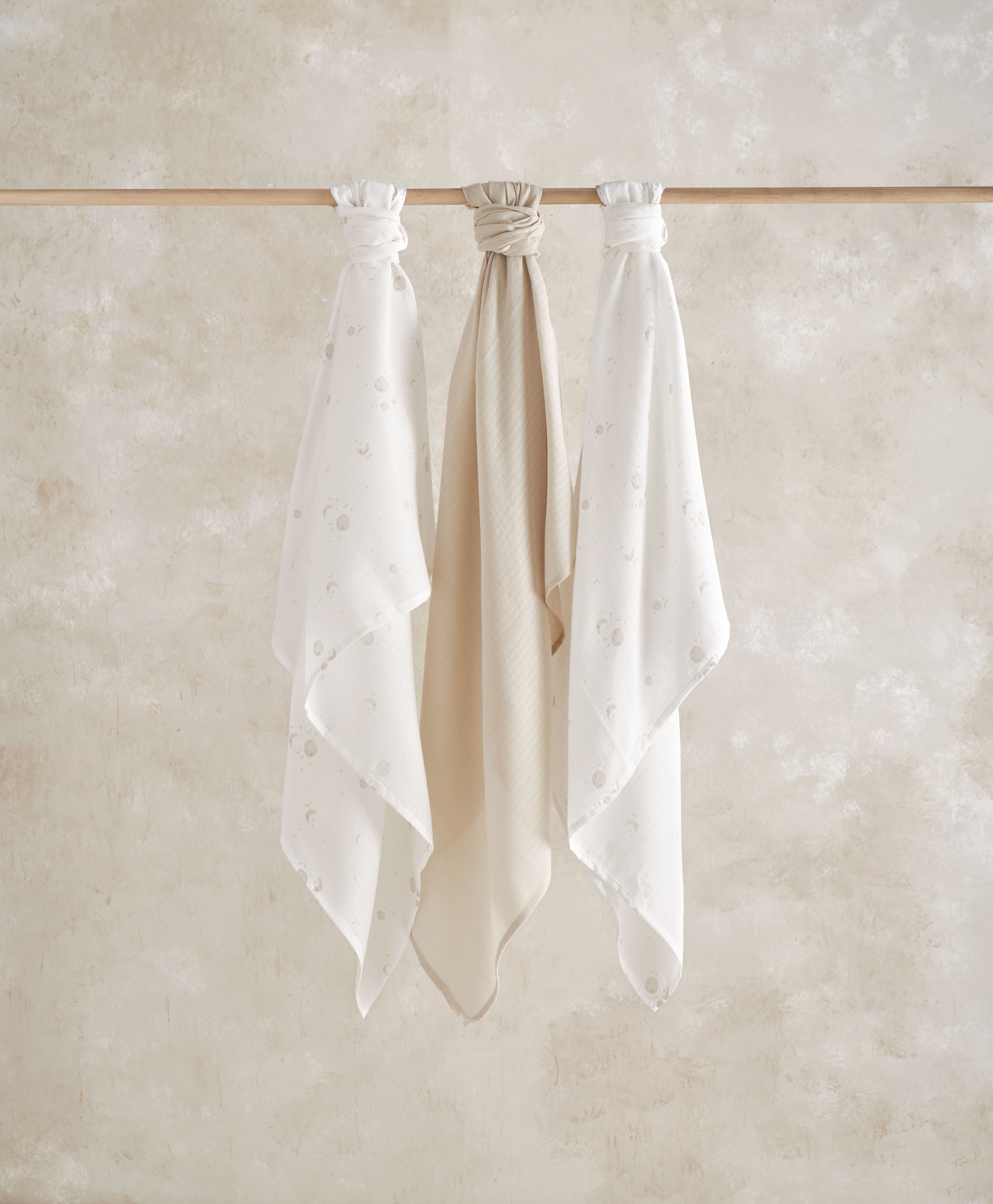 طقم مربعات موسلين كبيرة كوسميك سكاي، 3 قطع image number 1