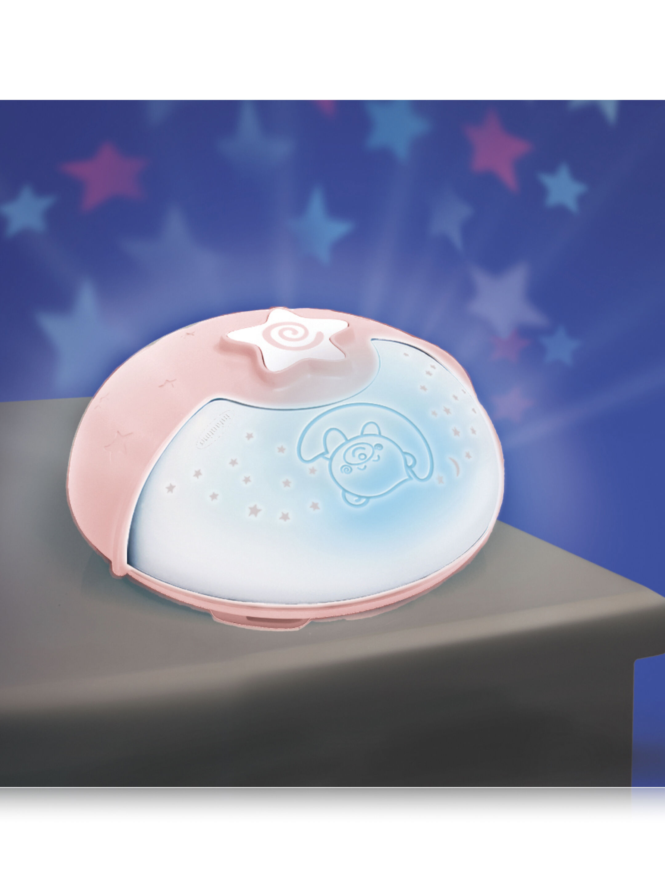 مصباح مهدئ وجهاز عرض ووم من إنفانتينو - وردي image number 2