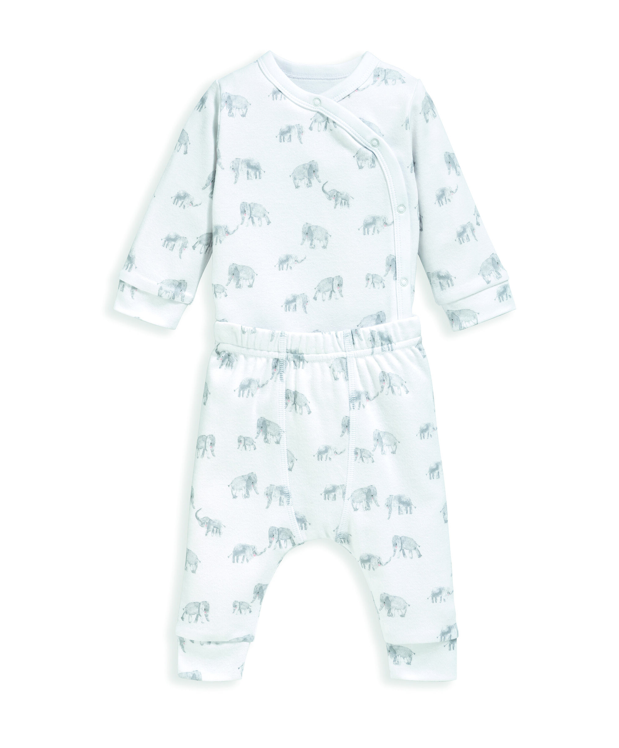 طقم جيرسيه بنقشة فيل- قطعتان image number 2