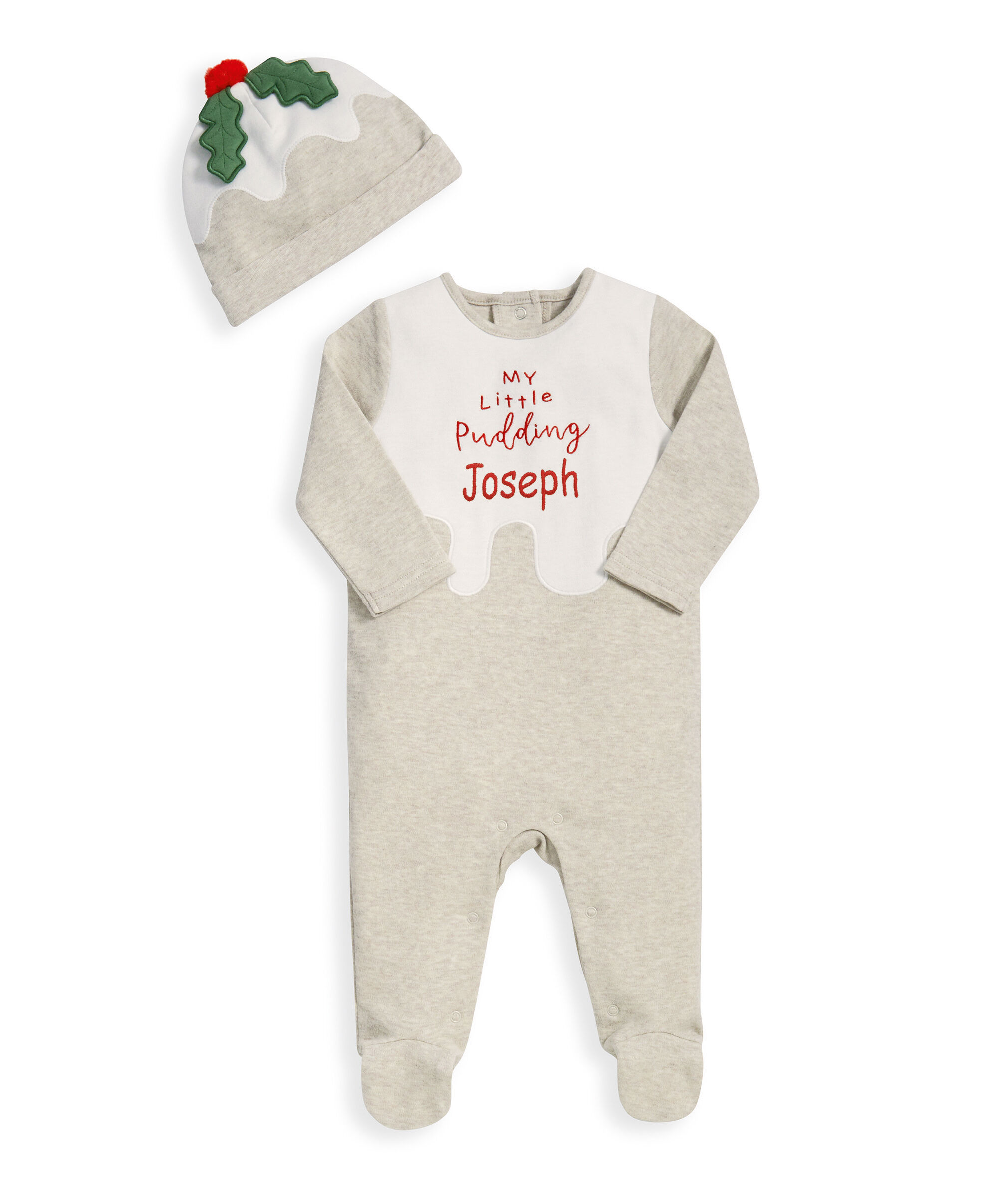 لباس الكل في واحد كريسماس بتطريز My Little Pudding image number 1